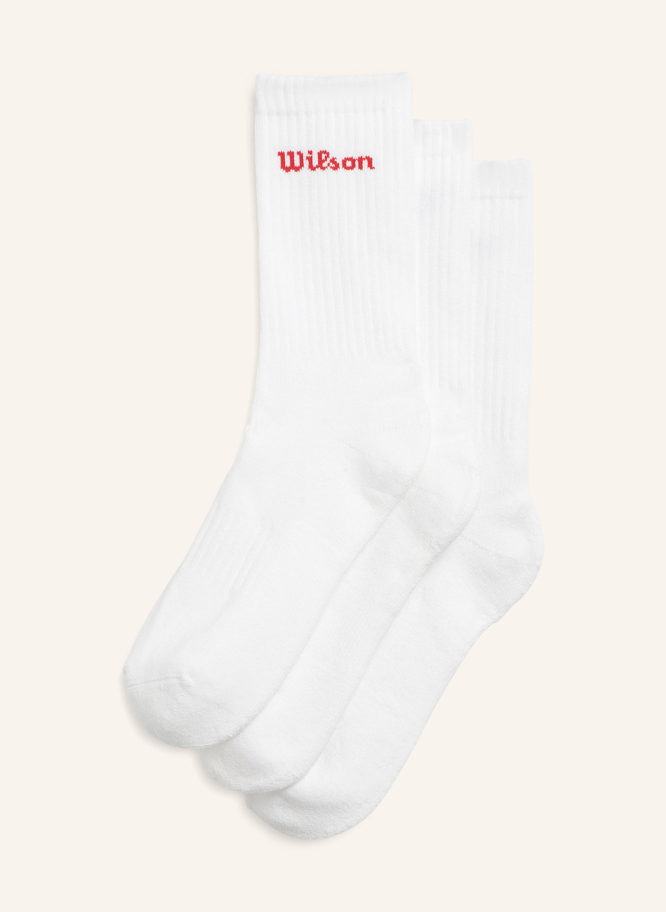 Wilson Sportsocken CREW LOGO SOCK 3 PACK: WEISS