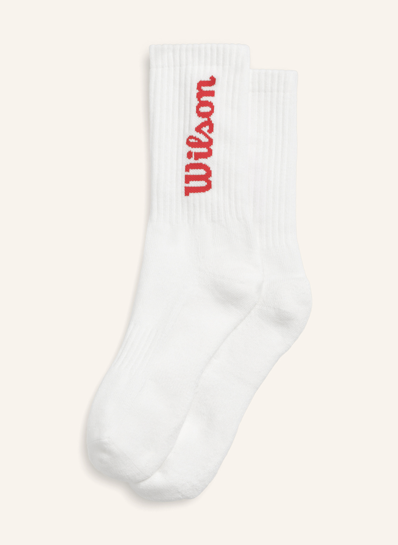 Wilson Sportsocken CREW LOGO SOCKS: WEISS/ ROT