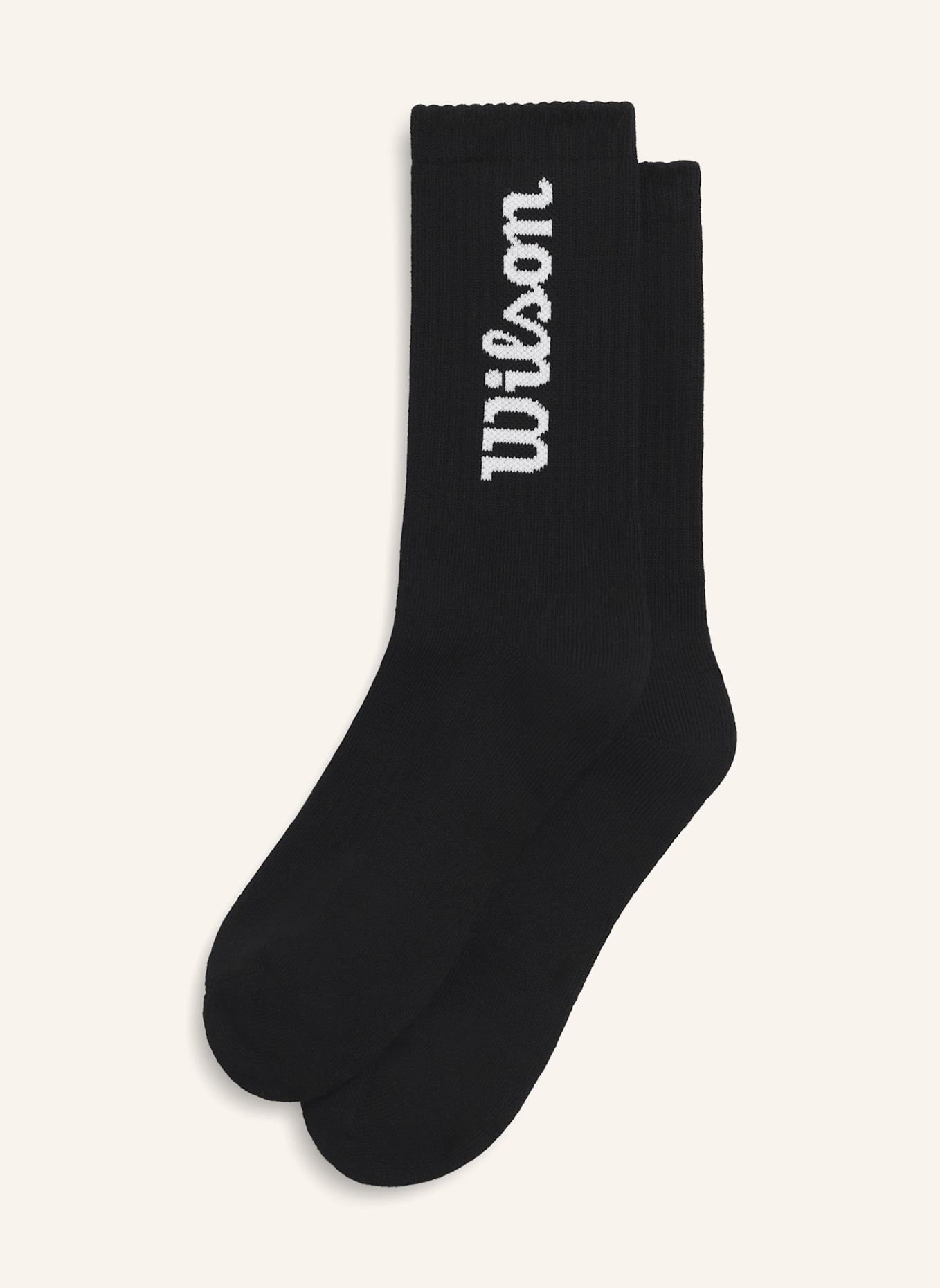 Wilson Sportsocken CREW LOGO SOCKS: SCHWARZ