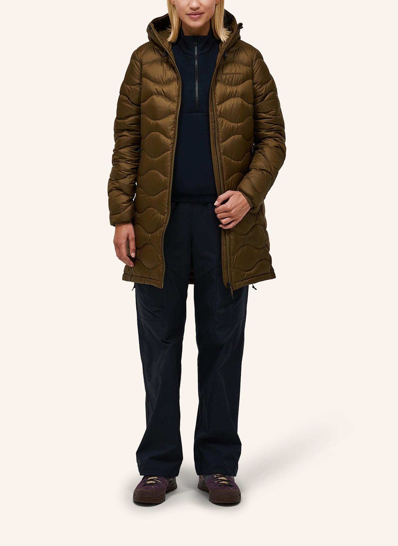 Peak Performance Daunenparka HELIUM: KHAKI