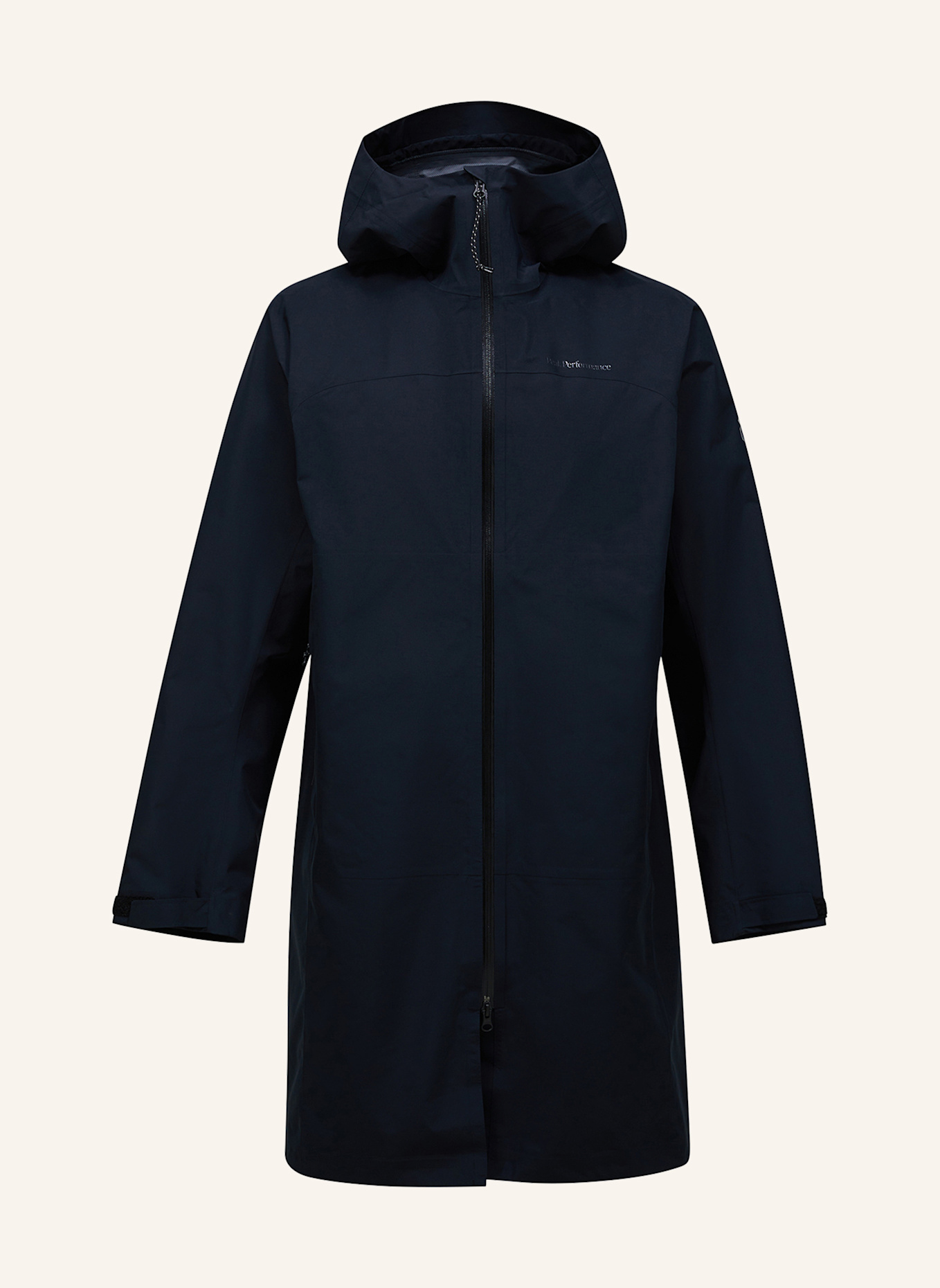Peak Performance M Treeline Hipe® 2.5L Shell Parka Regenmantel: SCHWARZ