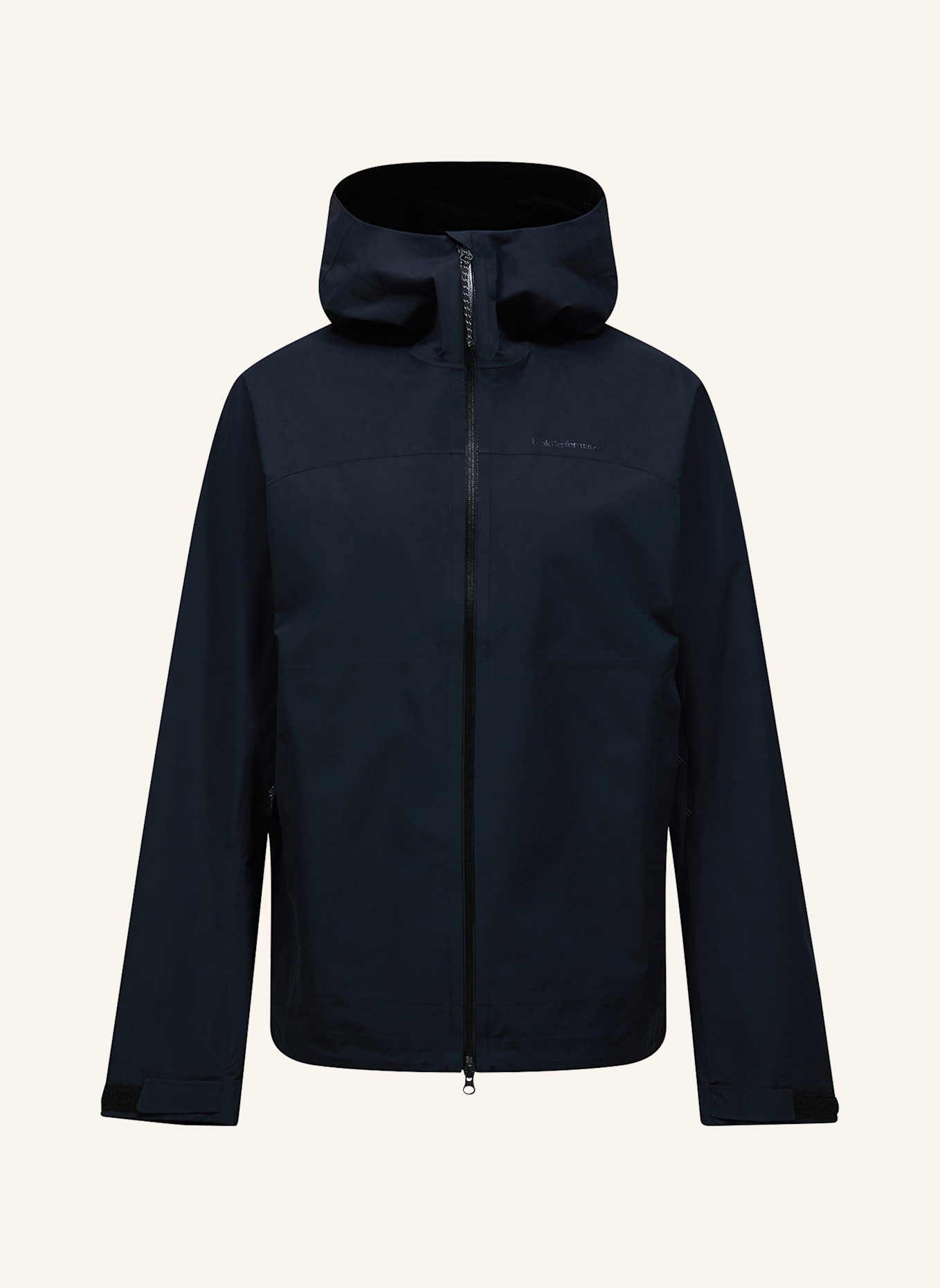 Peak Performance M Treeline Hipe® 2.5L Shell Jacket Regenjacke: SCHWARZ
