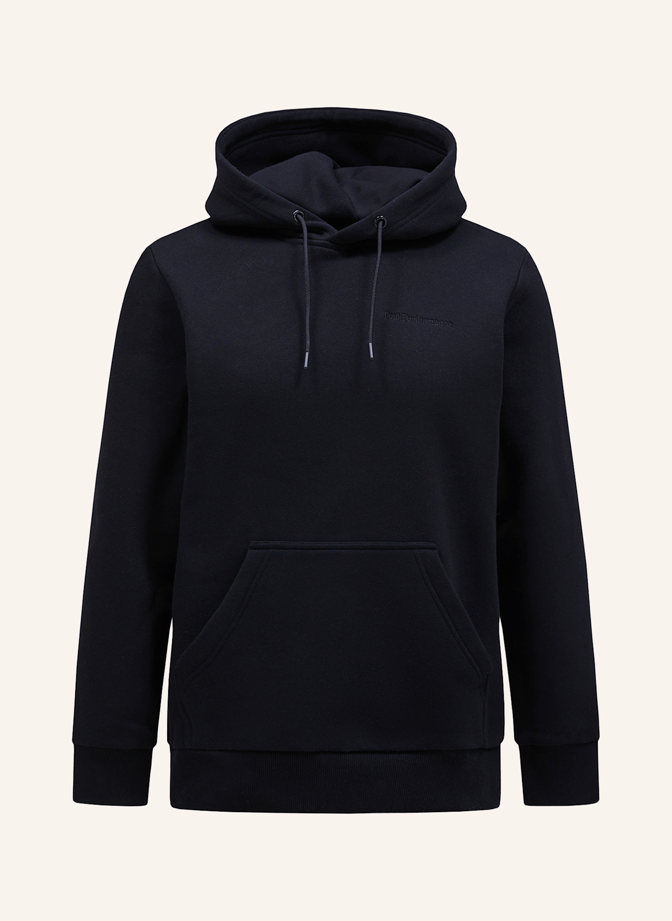 Peak Performance M Original Small Logo Hood Kapuzensweatshirt: SCHWARZ