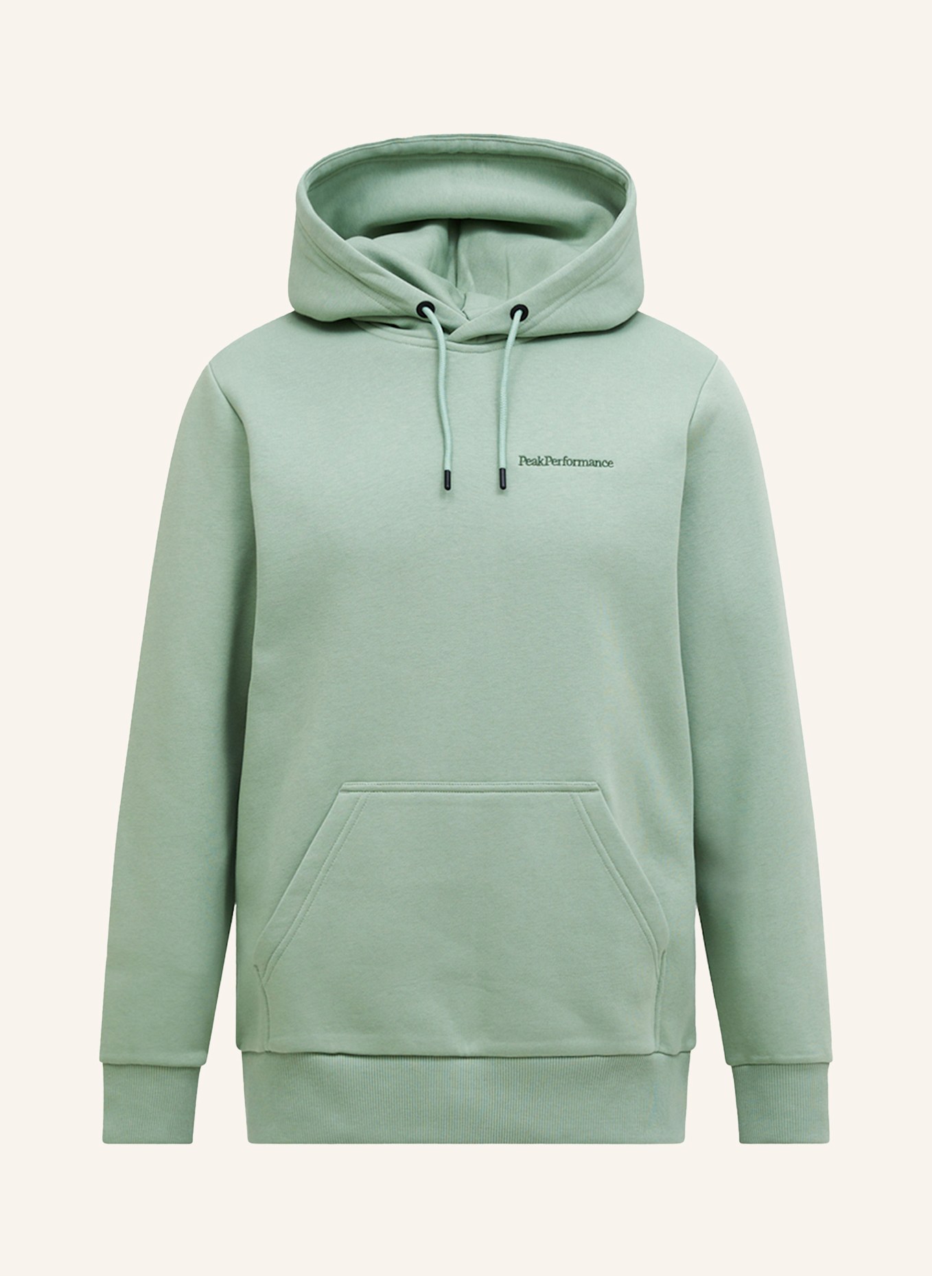 Peak Performance M Original Small Logo Hood Kapuzensweatshirt: HELLGRÜN