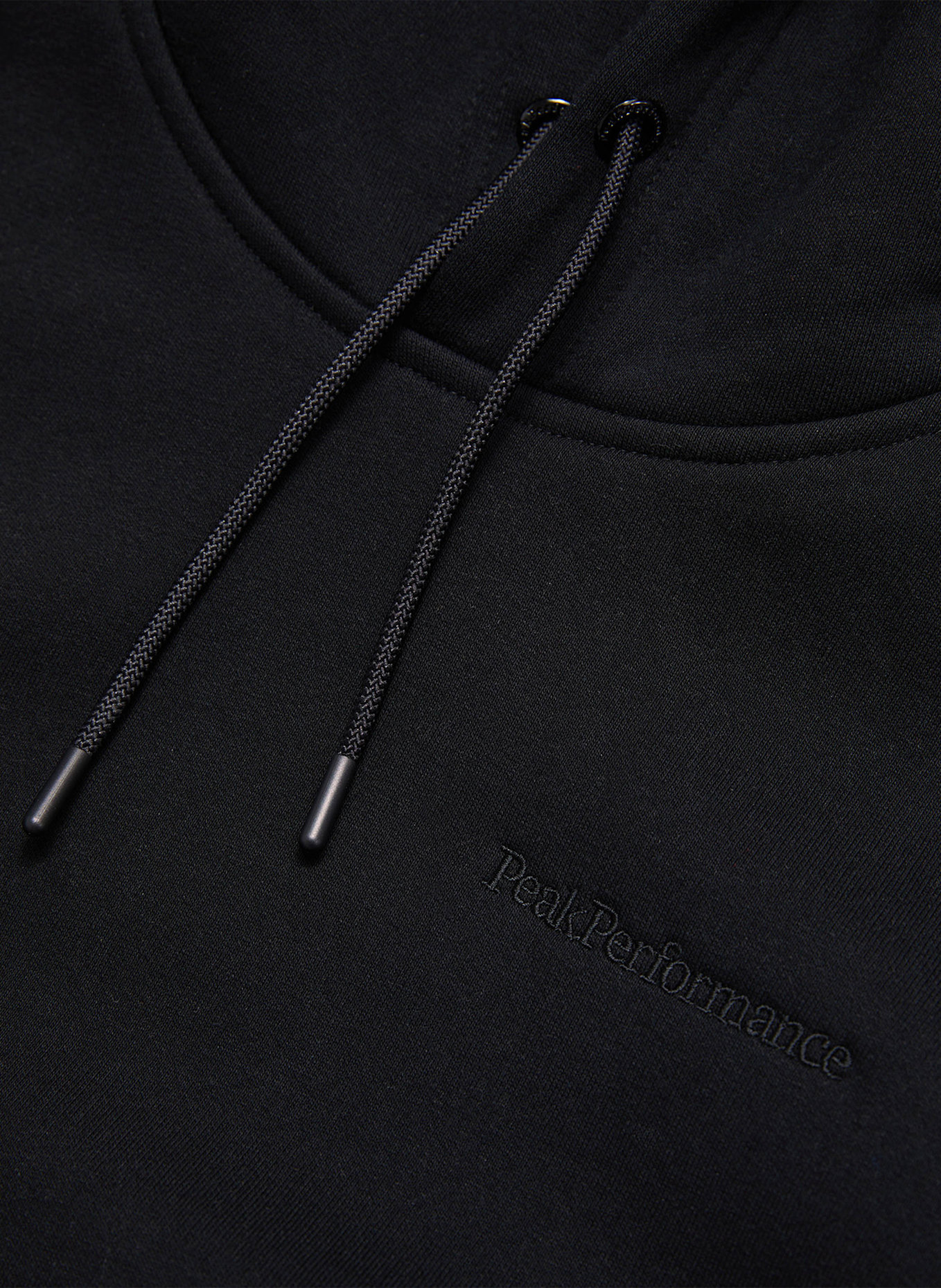 Peak Performance M Original Small Logo Hood Kapuzensweatshirt: SCHWARZ