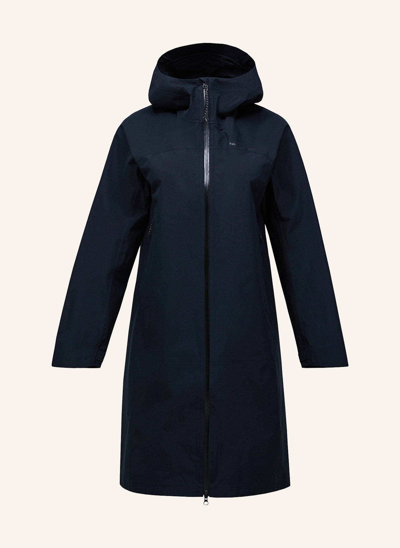 Peak Performance W Treeline Hipe® 2.5L Shell Parka Regenmantel: SCHWARZ