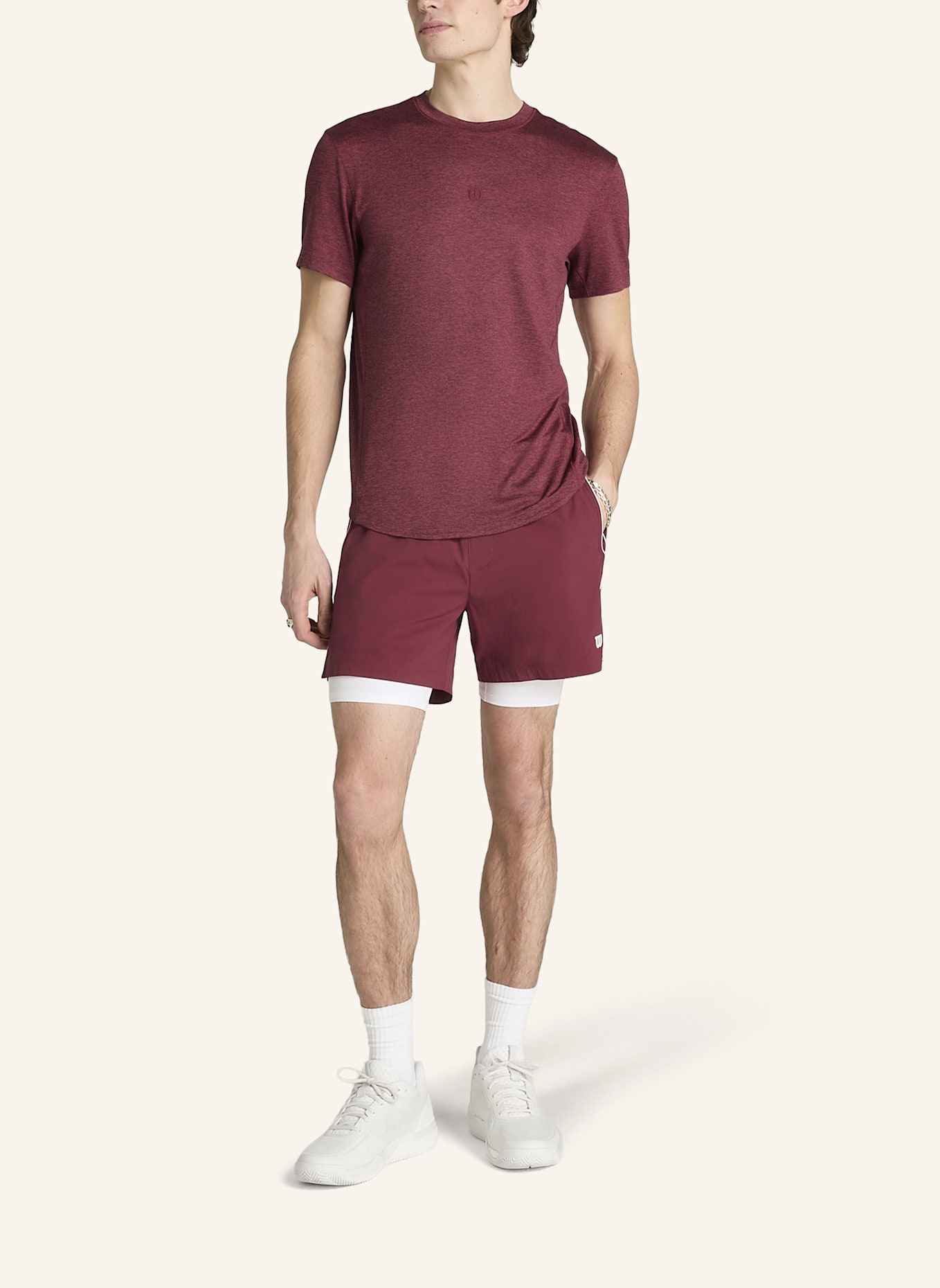 Wilson Sportshorts TENNIS VOLLEY SHORT 6IN: DUNKELROT