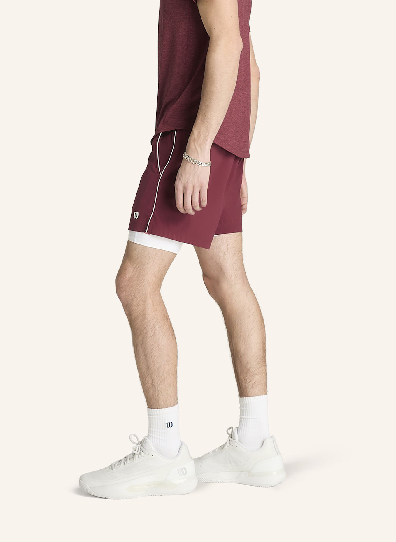 Wilson Sportshorts TENNIS VOLLEY SHORT 6IN: DUNKELROT