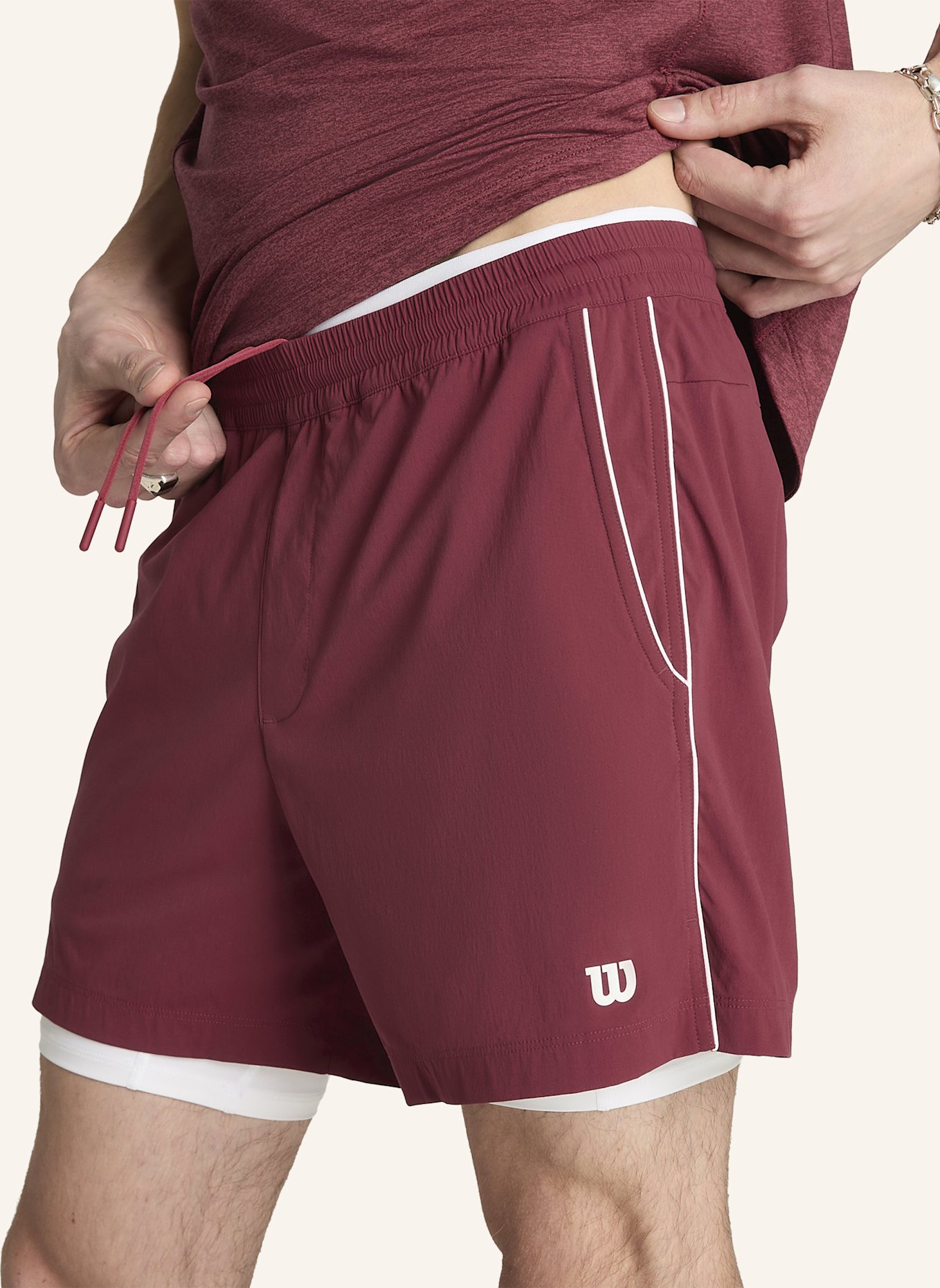 Wilson Sportshorts TENNIS VOLLEY SHORT 6IN: DUNKELROT