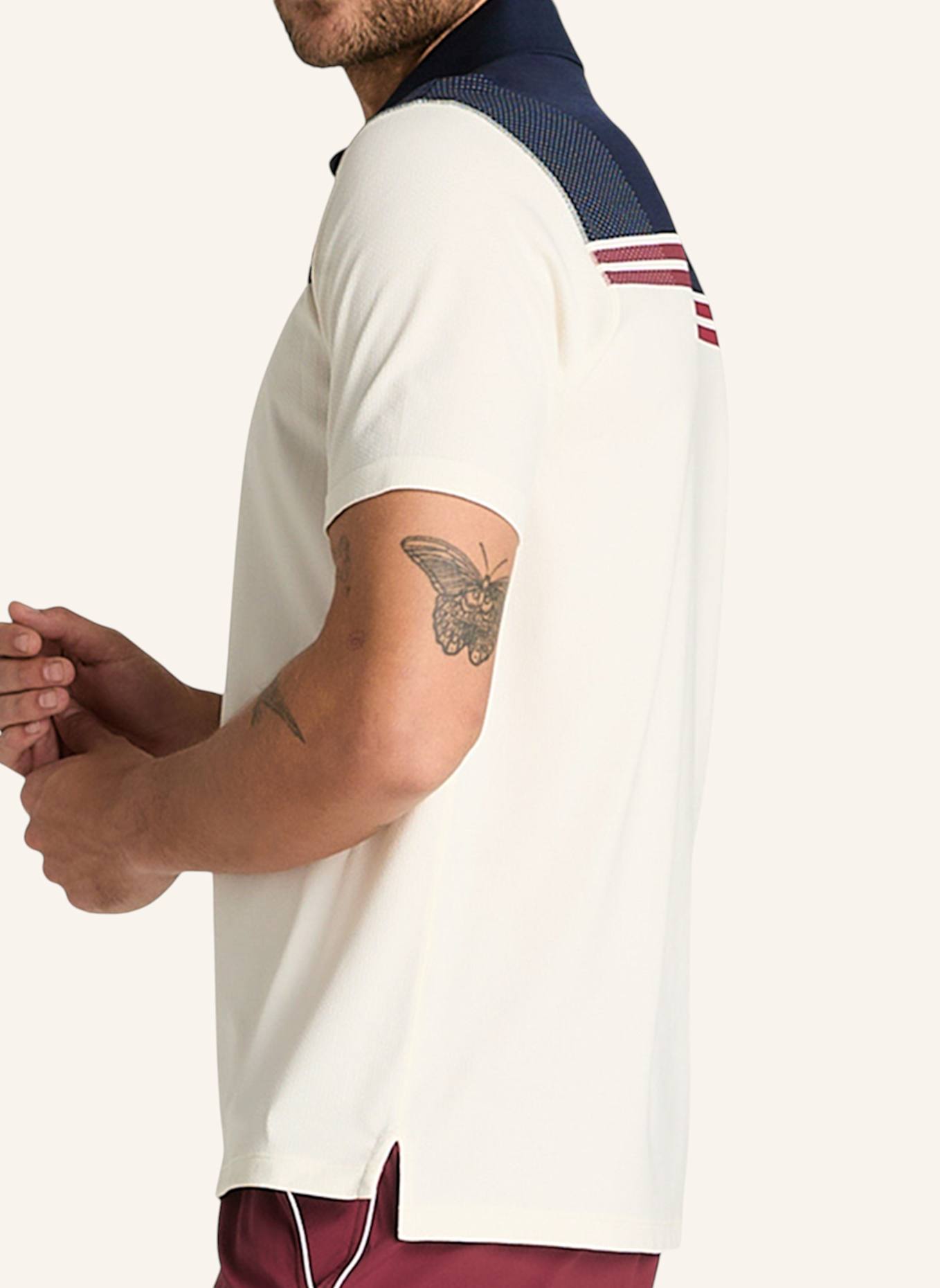 Wilson All Seasons Polo Poloshirt: BEIGE/ WEISS