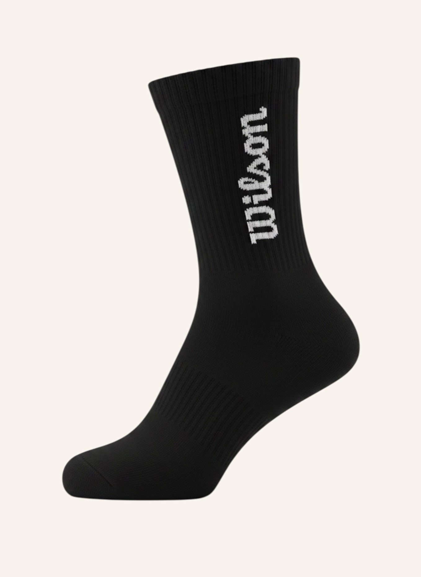 Wilson Sportsocken CREW LOGO SOCKS: SCHWARZ