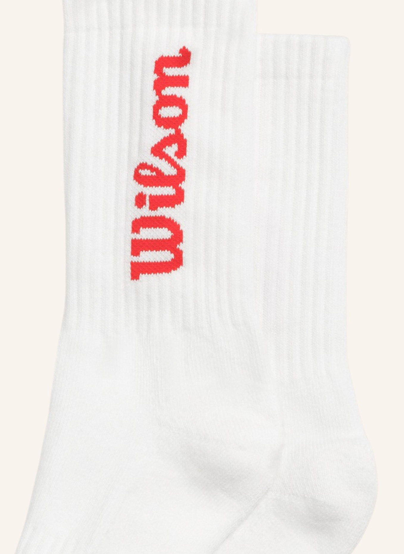 Wilson Sportsocken CREW LOGO SOCKS: WEISS/ ROT