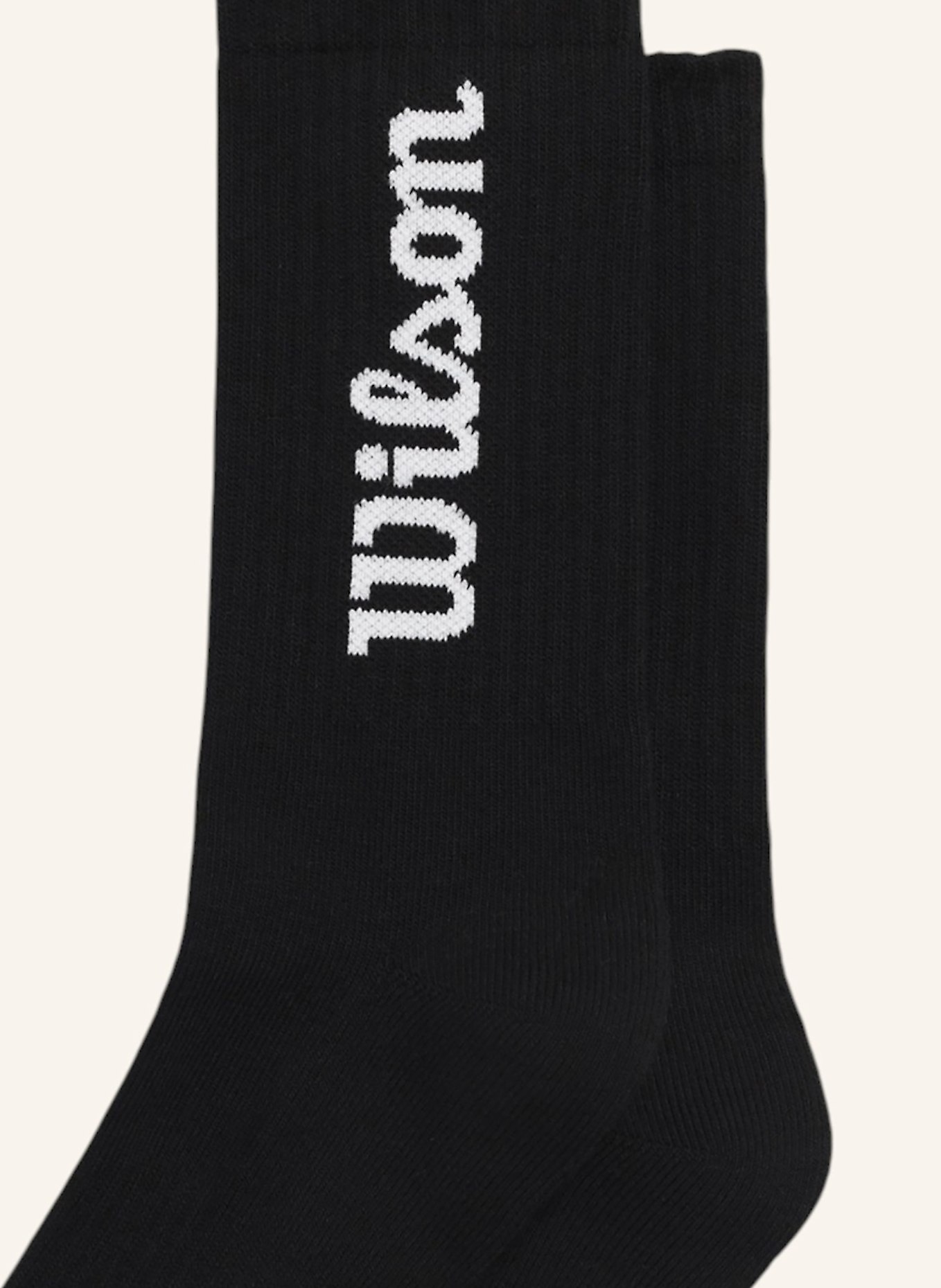 Wilson Sportsocken CREW LOGO SOCKS: SCHWARZ