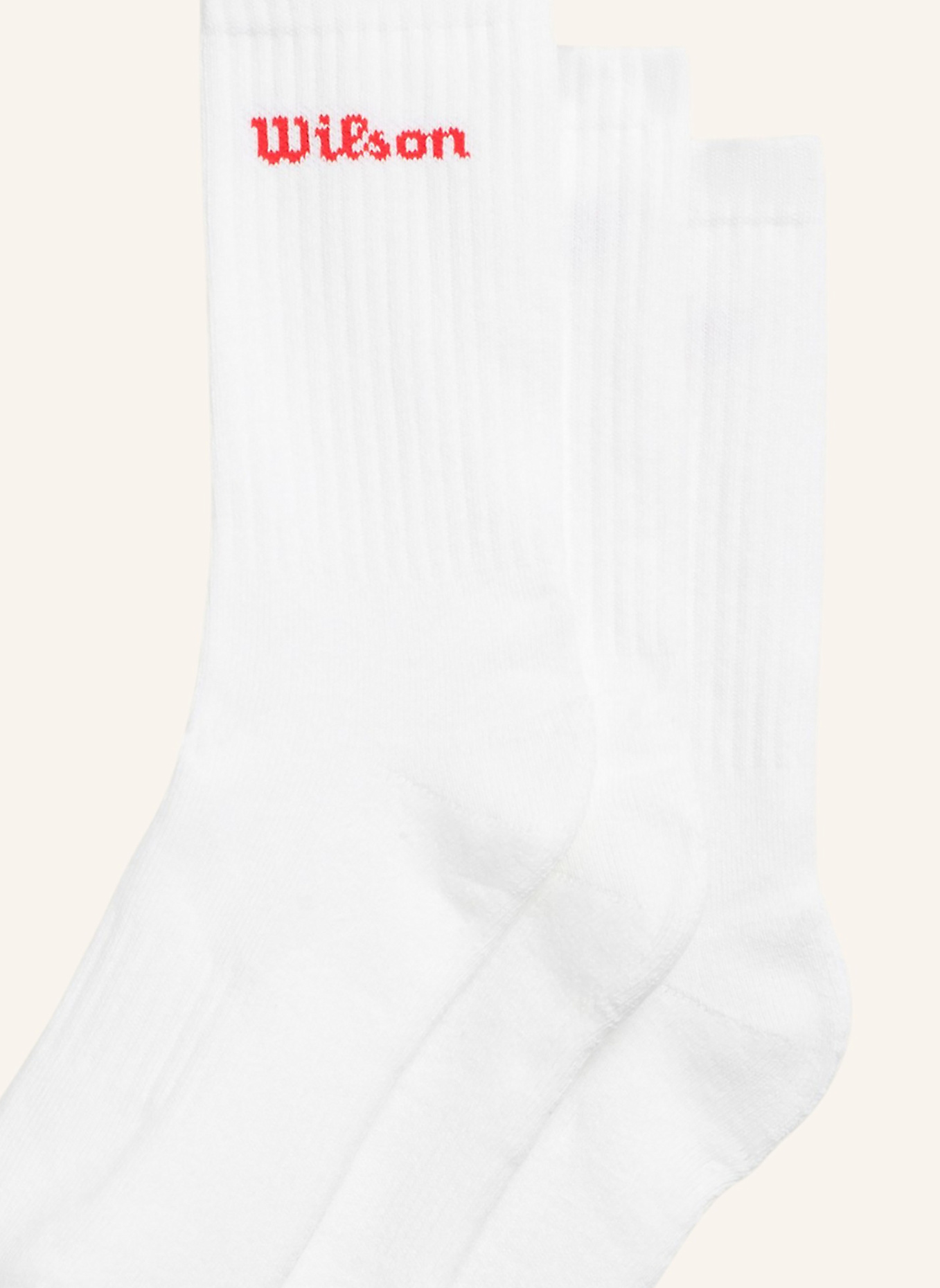 Wilson Sportsocken CREW LOGO SOCK 3 PACK: WEISS