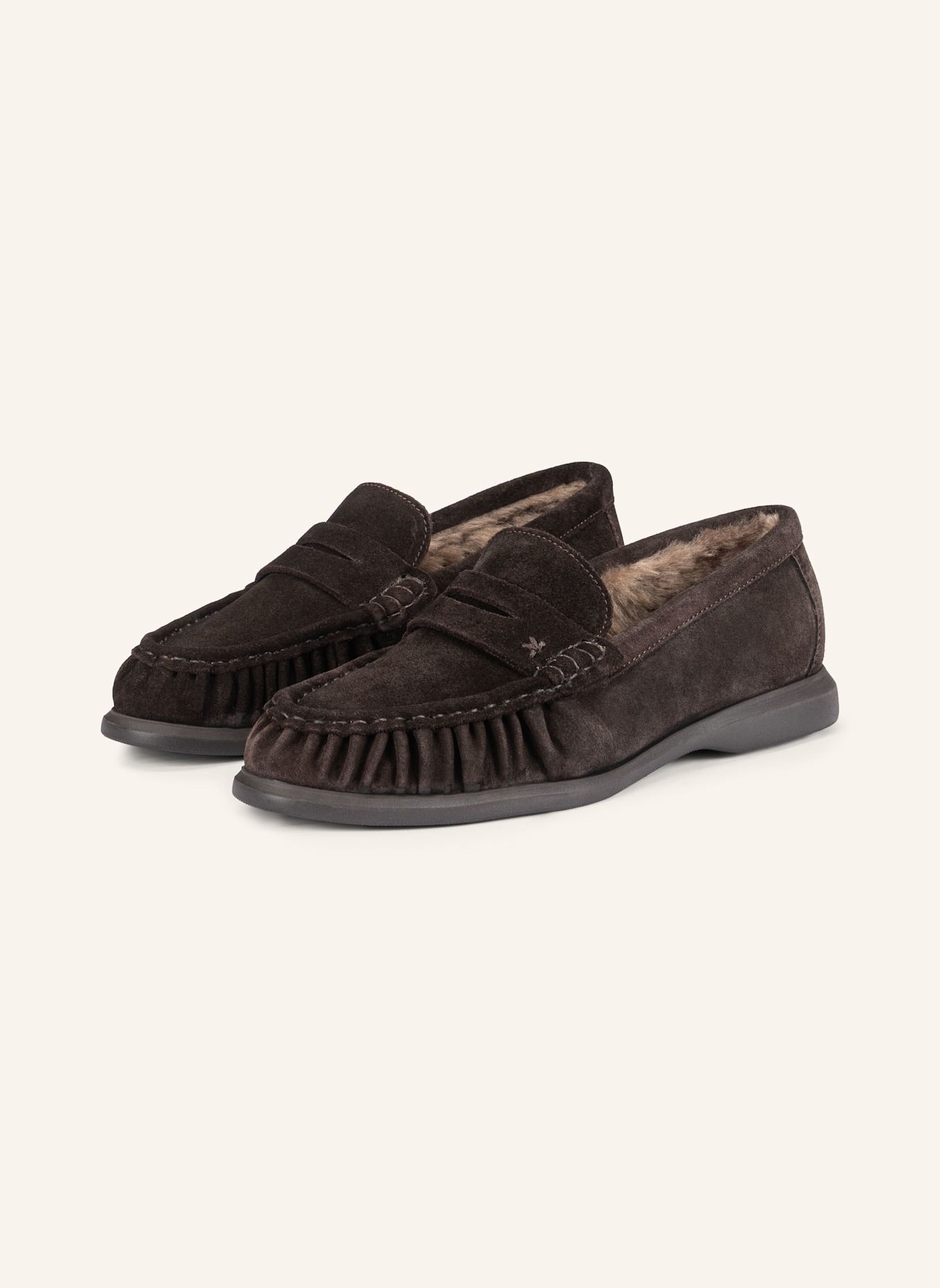 LLOYD N-STRIDE 240 L Slipper: DUNKELBRAUN