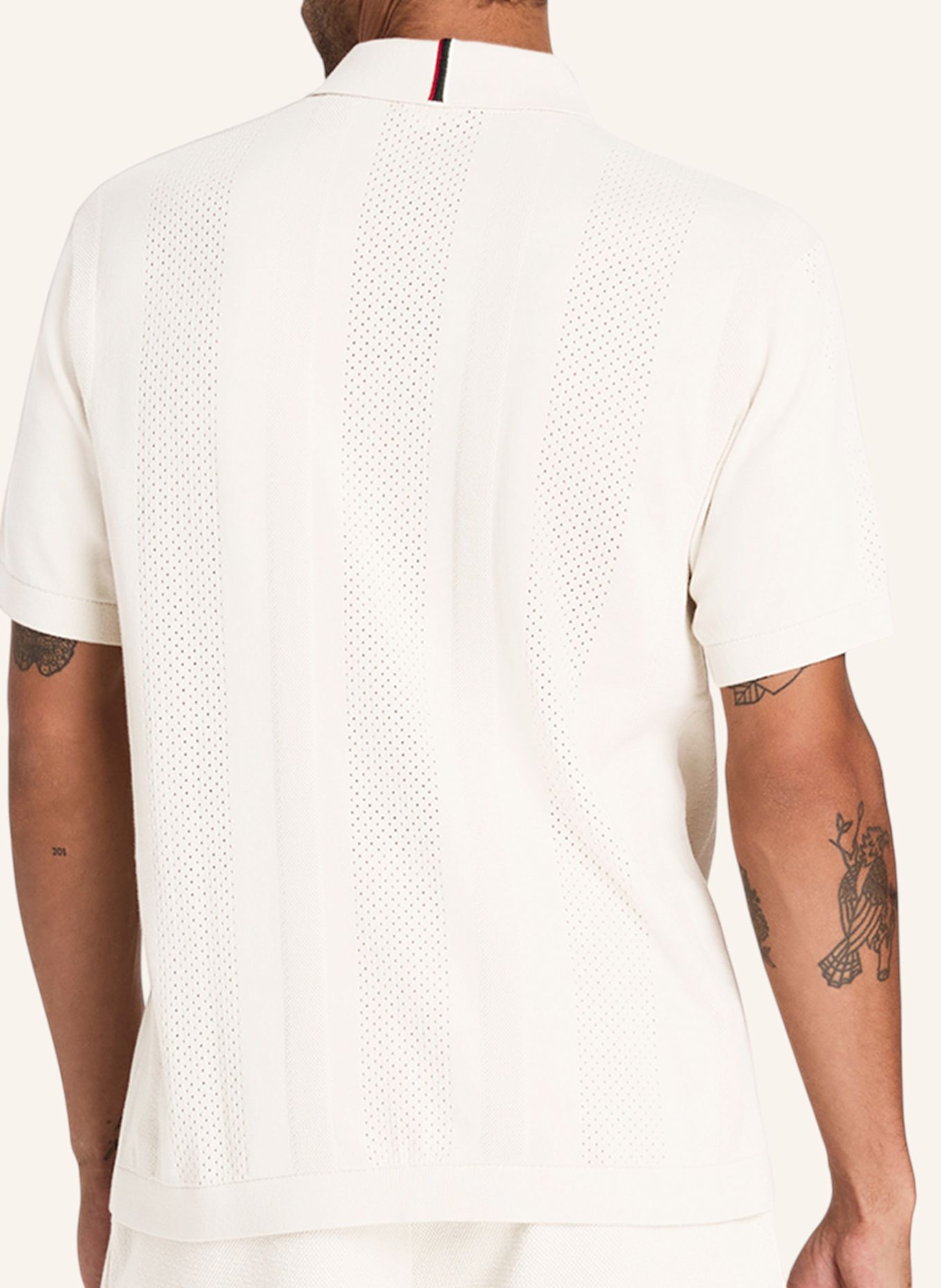 Wilson Poloshirt M LAFAYETTE PIQUE BUTTON UP POLO: GRAU