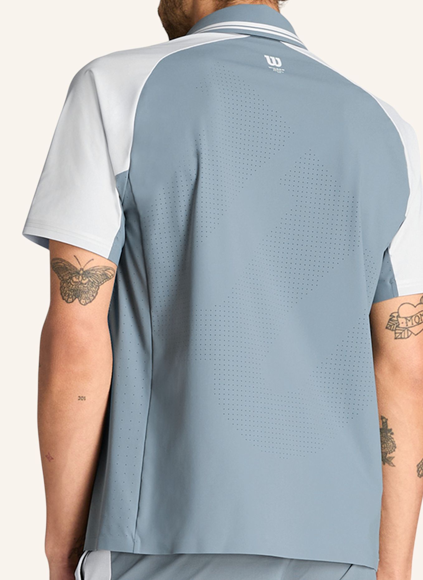 Wilson Poloshirt M PRO TOUR POLO: HELLGRAU