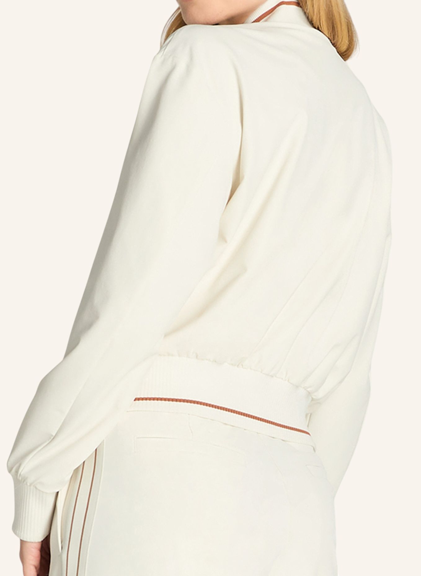 Wilson Bomberjacke W PENN BOMBER: BEIGE / WEISS
