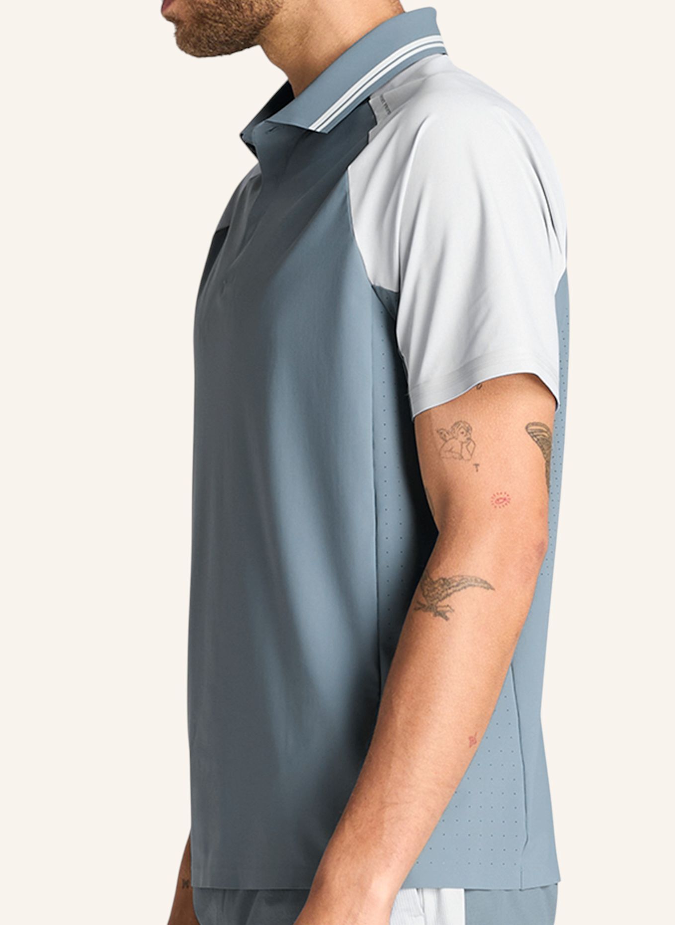 Wilson Poloshirt M PRO TOUR POLO: HELLGRAU