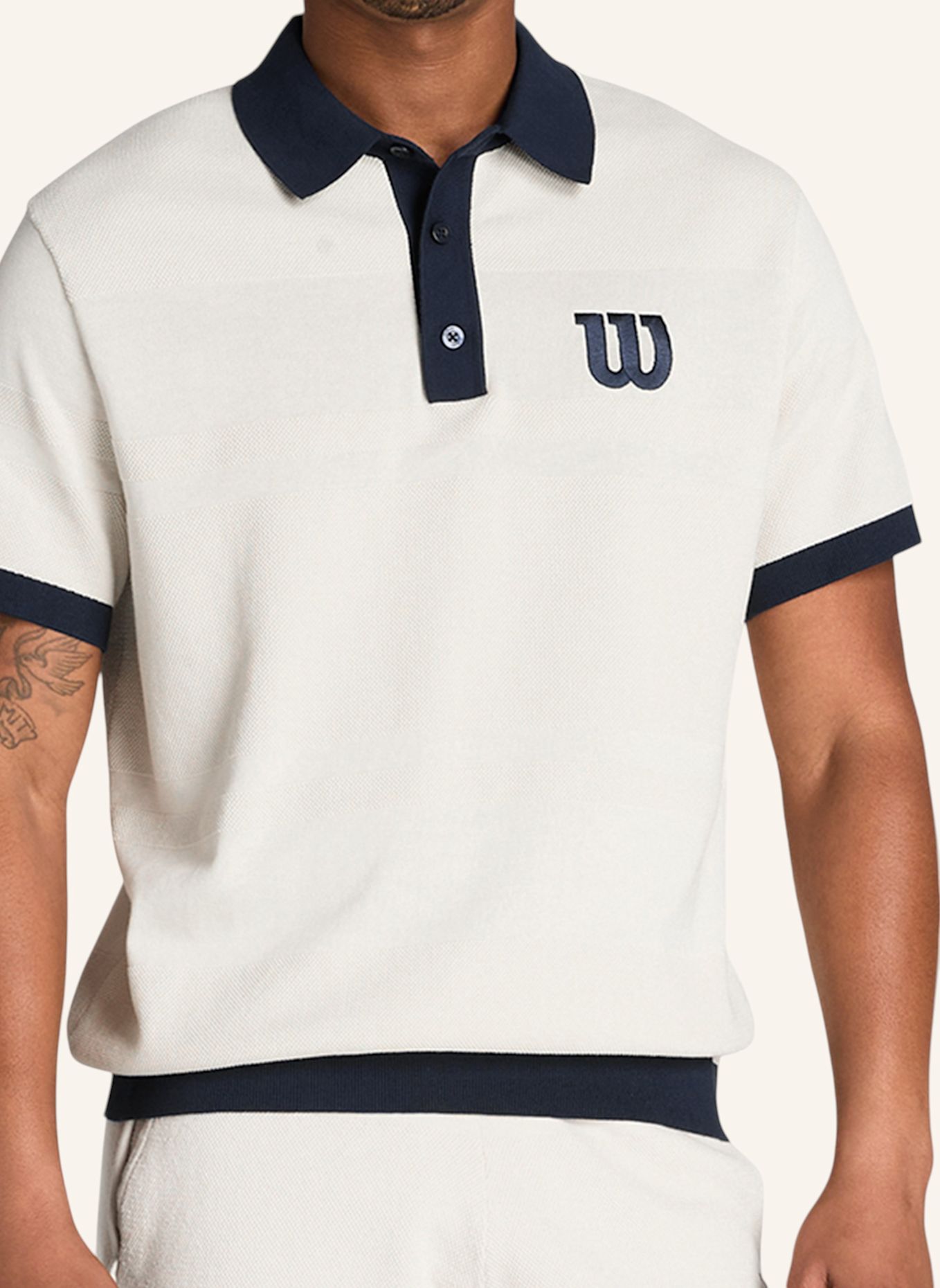 Wilson Poloshirt M LAFAYETTE KNIT POLO: GRAU