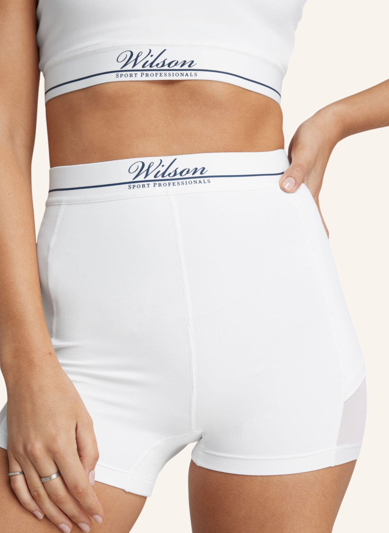 Wilson Sportshorts W TENNIS BALL SHORT: WEISS