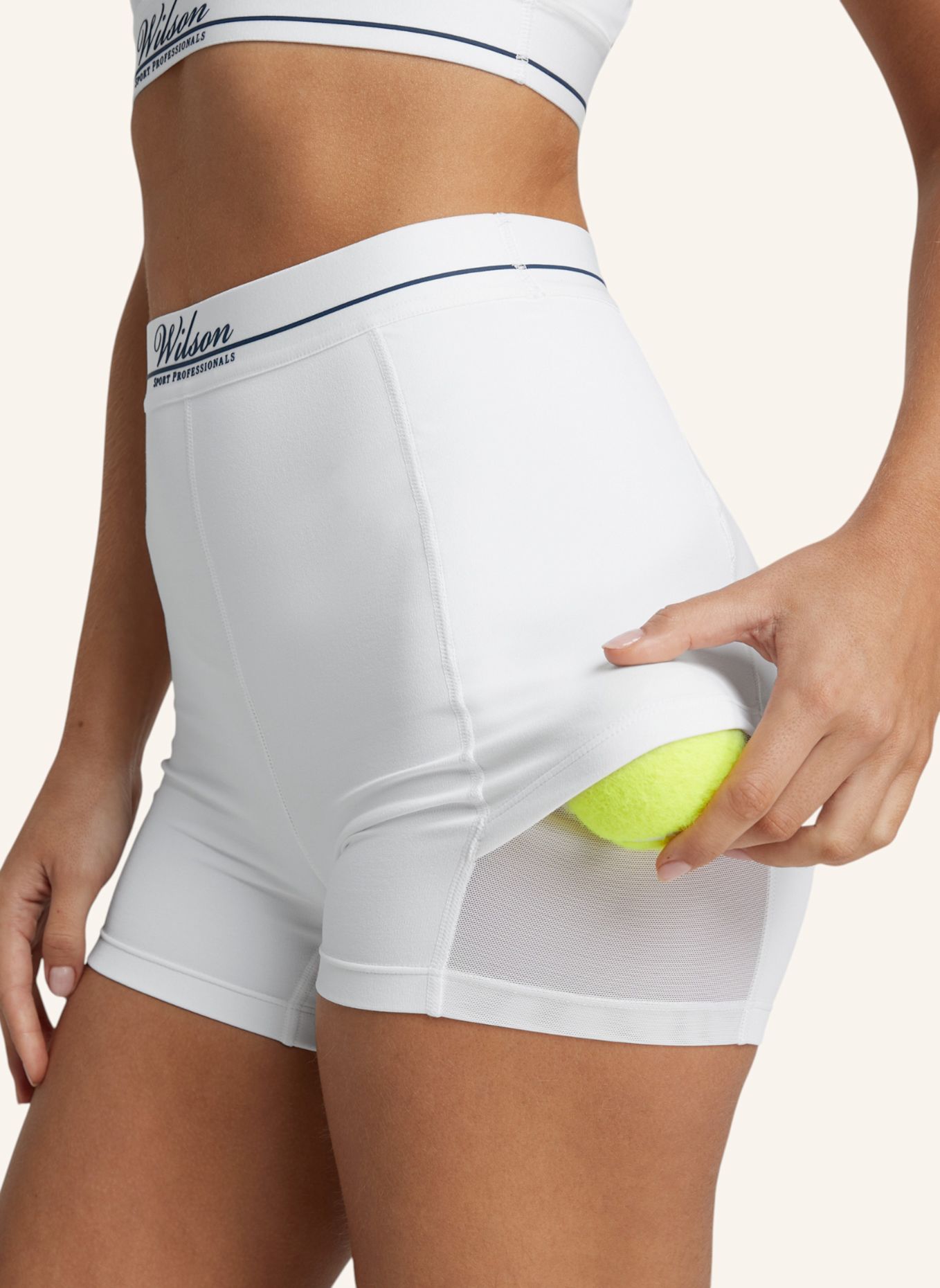 Wilson Sportshorts W TENNIS BALL SHORT: WEISS