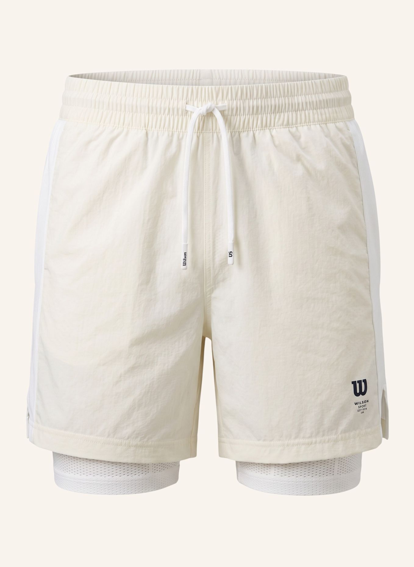 Wilson Sportshorts M CLASSIC COURT SHORT: BEIGE