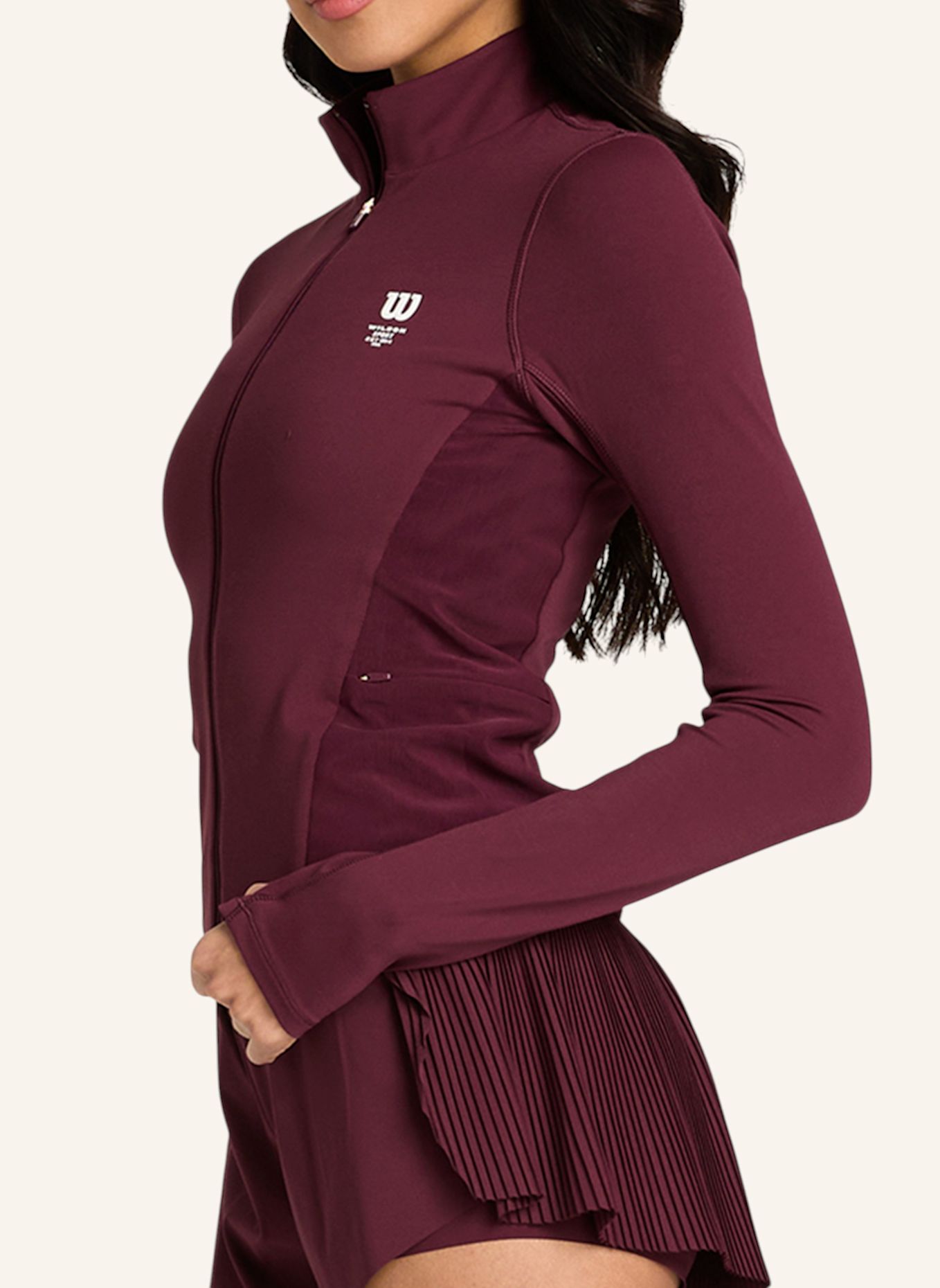 Wilson Sweatshirtjacke W COURT 1 JACKET: ROT