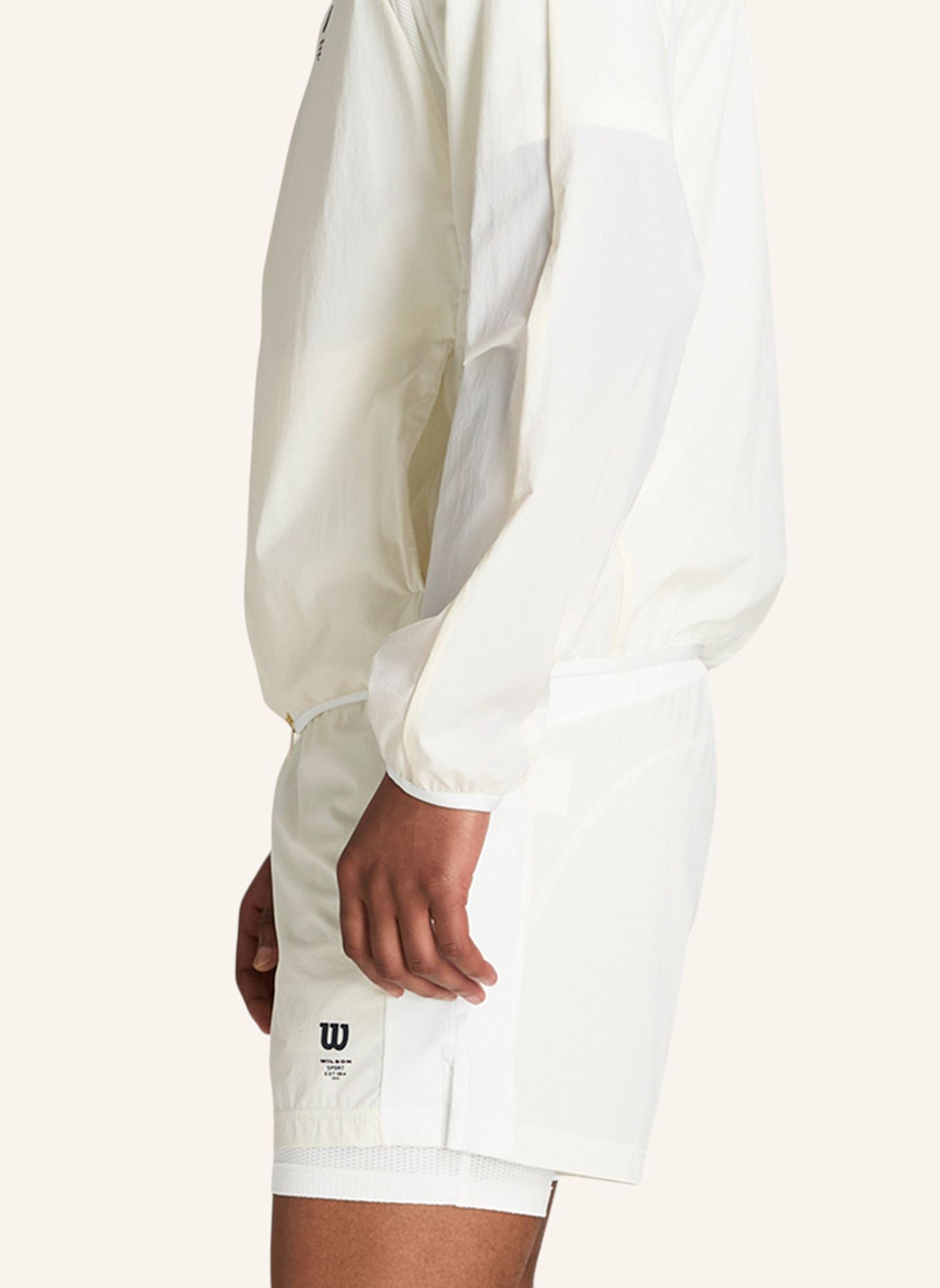 Wilson Sportshorts M CLASSIC COURT SHORT: BEIGE