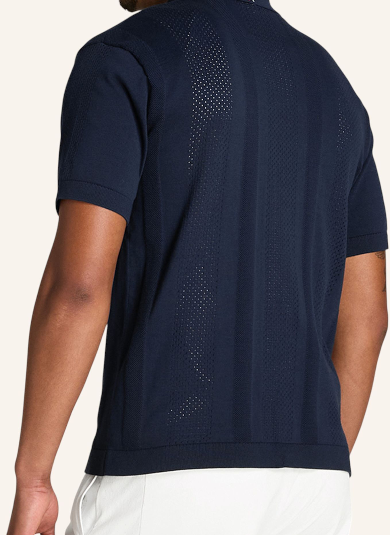 Wilson Poloshirt M LAFAYETTE PIQUE BUTTON UP POLO: BLAU