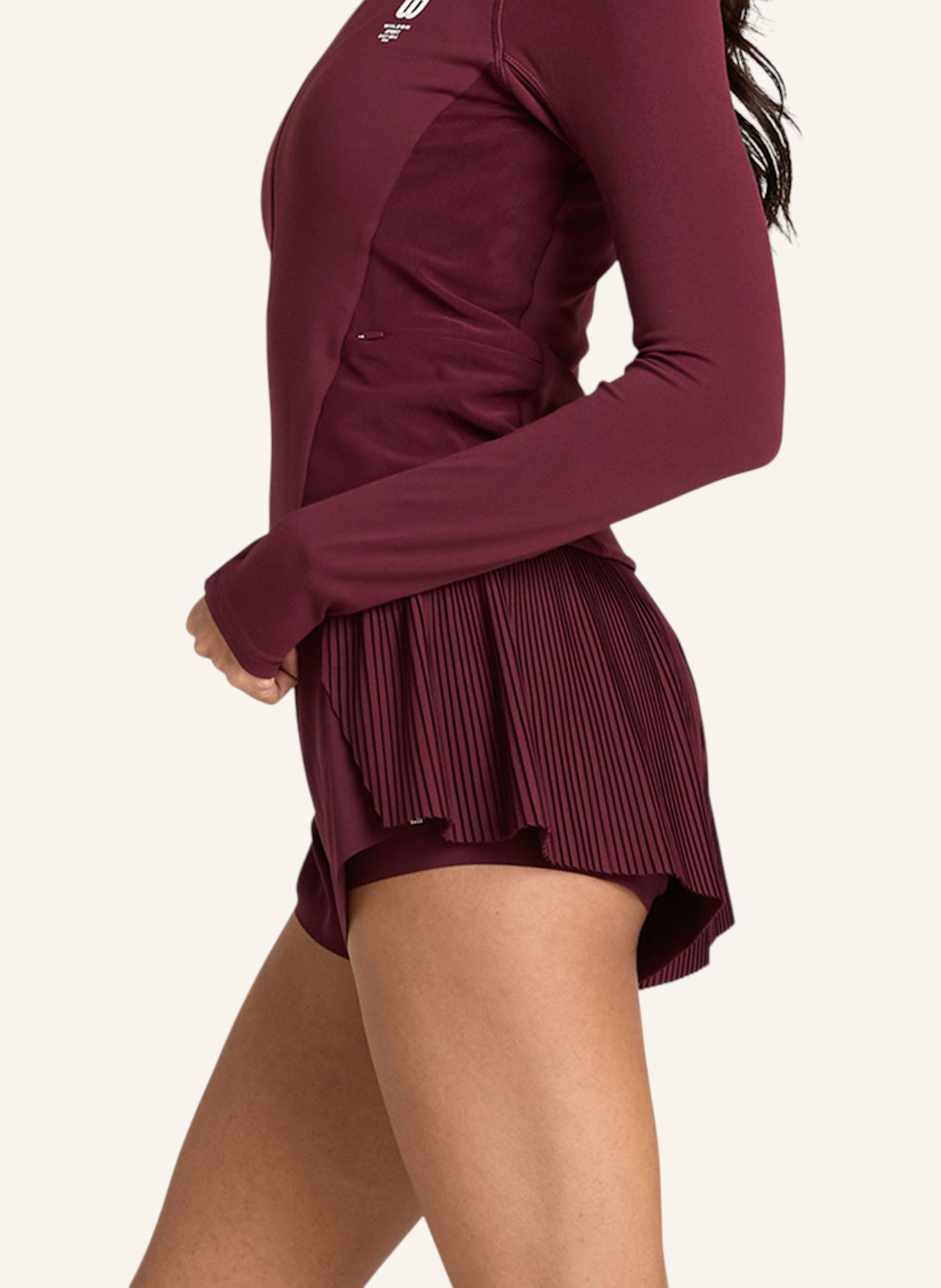 Wilson Sportshorts W MICRO PLEAT SHORT: ROT