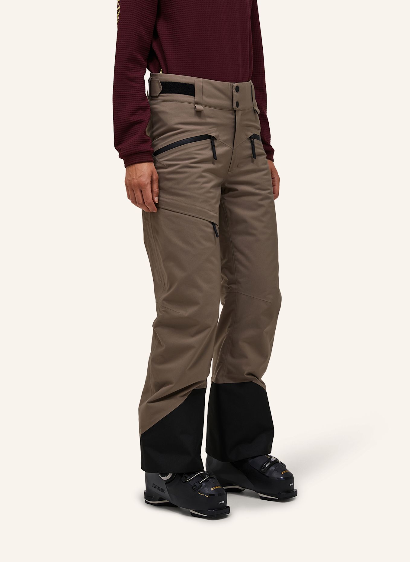 Peak Performance W Hipe® 2L Insulated Shell Ski Pants Skihose: HELLBRAUN