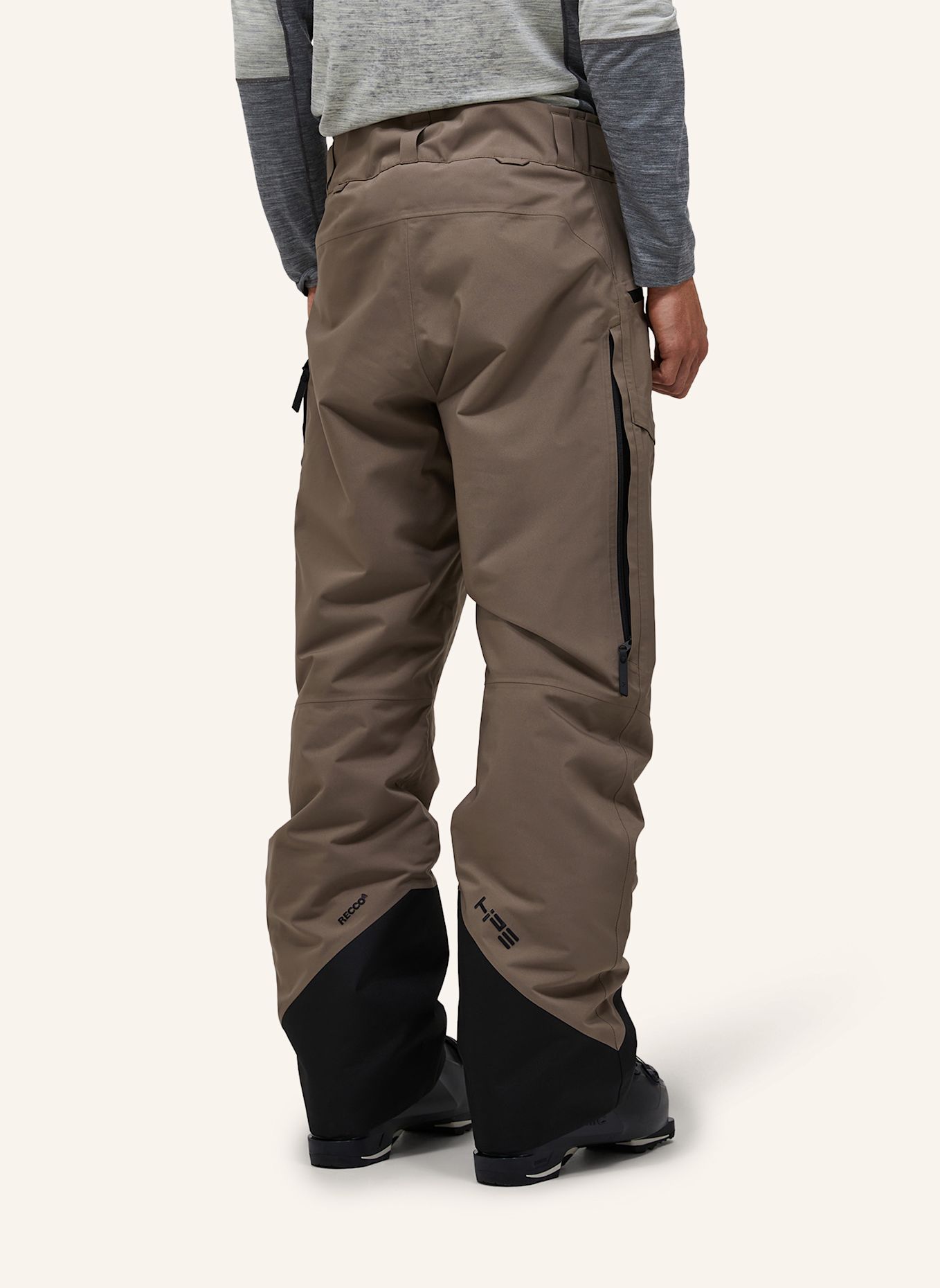 Peak Performance M Hipe® 2L Insulated Shell Ski Pants Skihose: HELLBRAUN