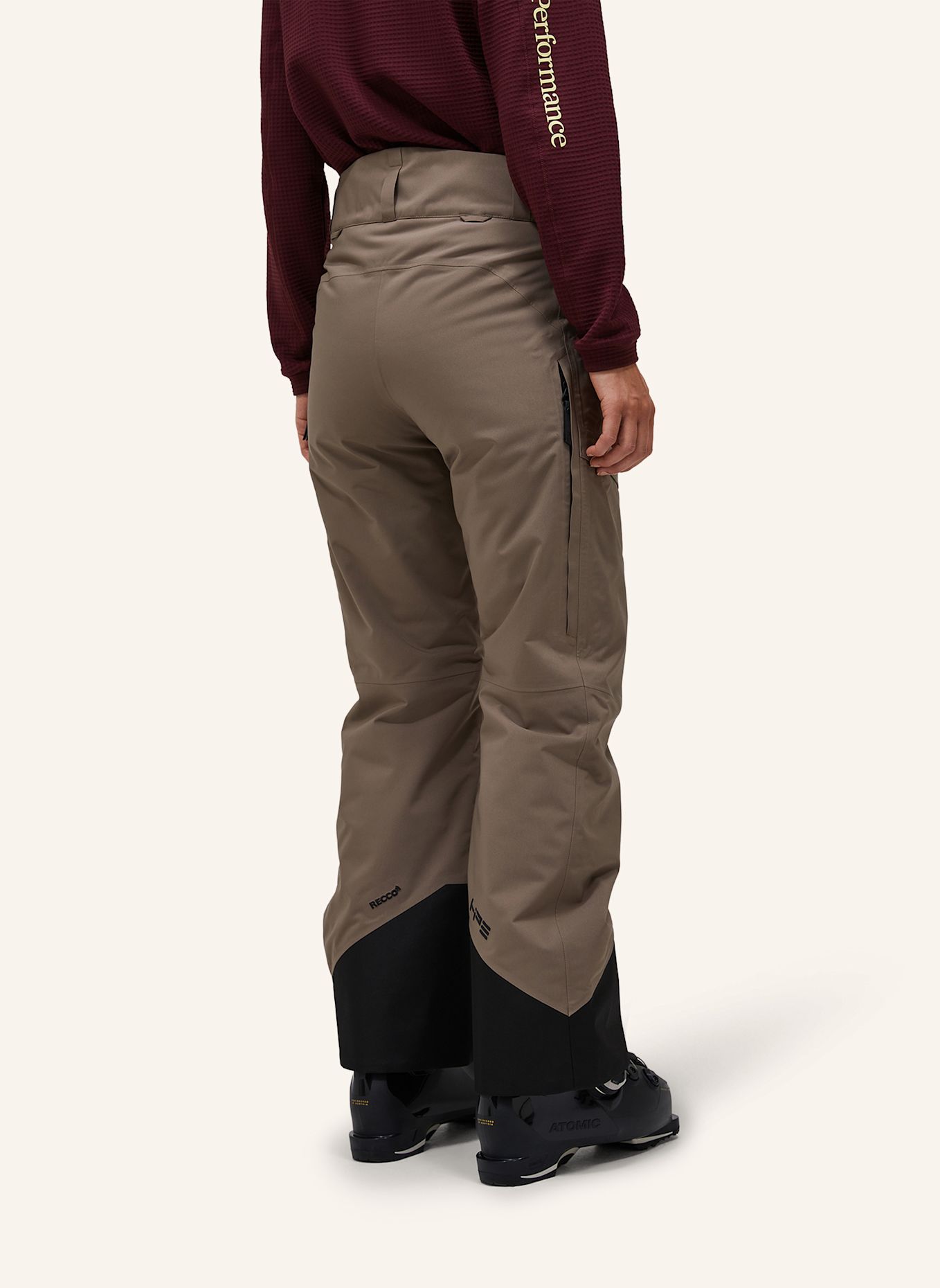Peak Performance W Hipe® 2L Insulated Shell Ski Pants Skihose: HELLBRAUN