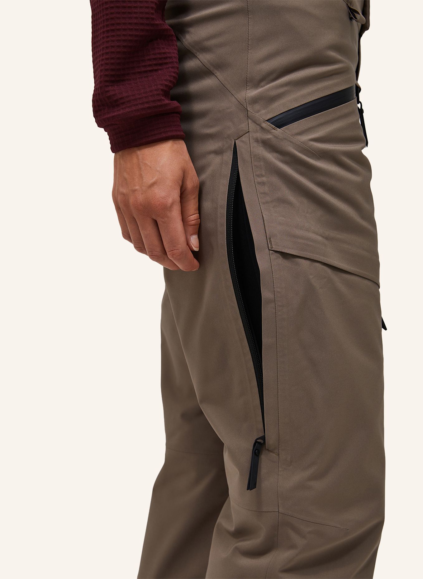 Peak Performance W Hipe® 2L Insulated Shell Ski Pants Skihose: HELLBRAUN