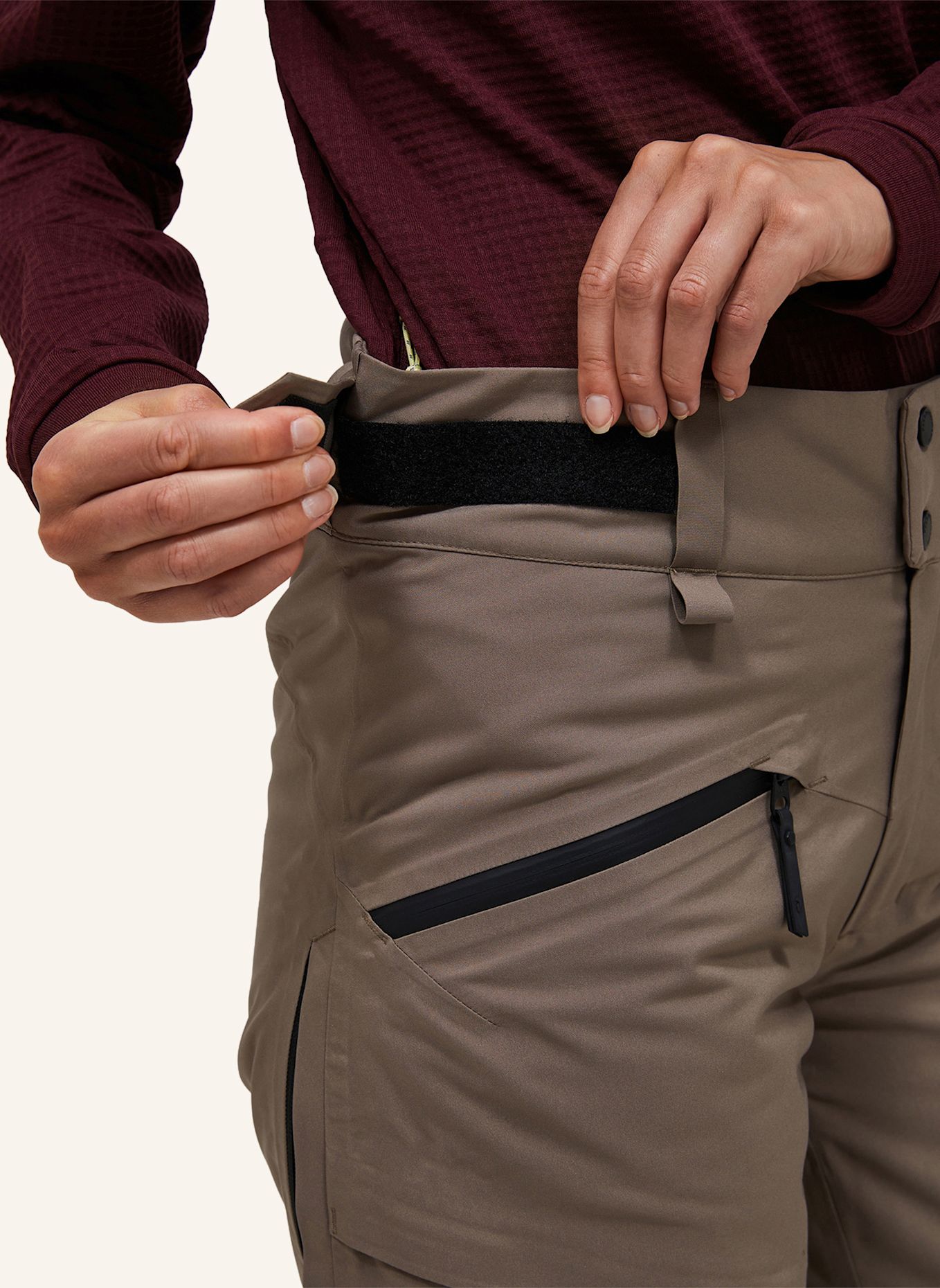 Peak Performance W Hipe® 2L Insulated Shell Ski Pants Skihose: HELLBRAUN