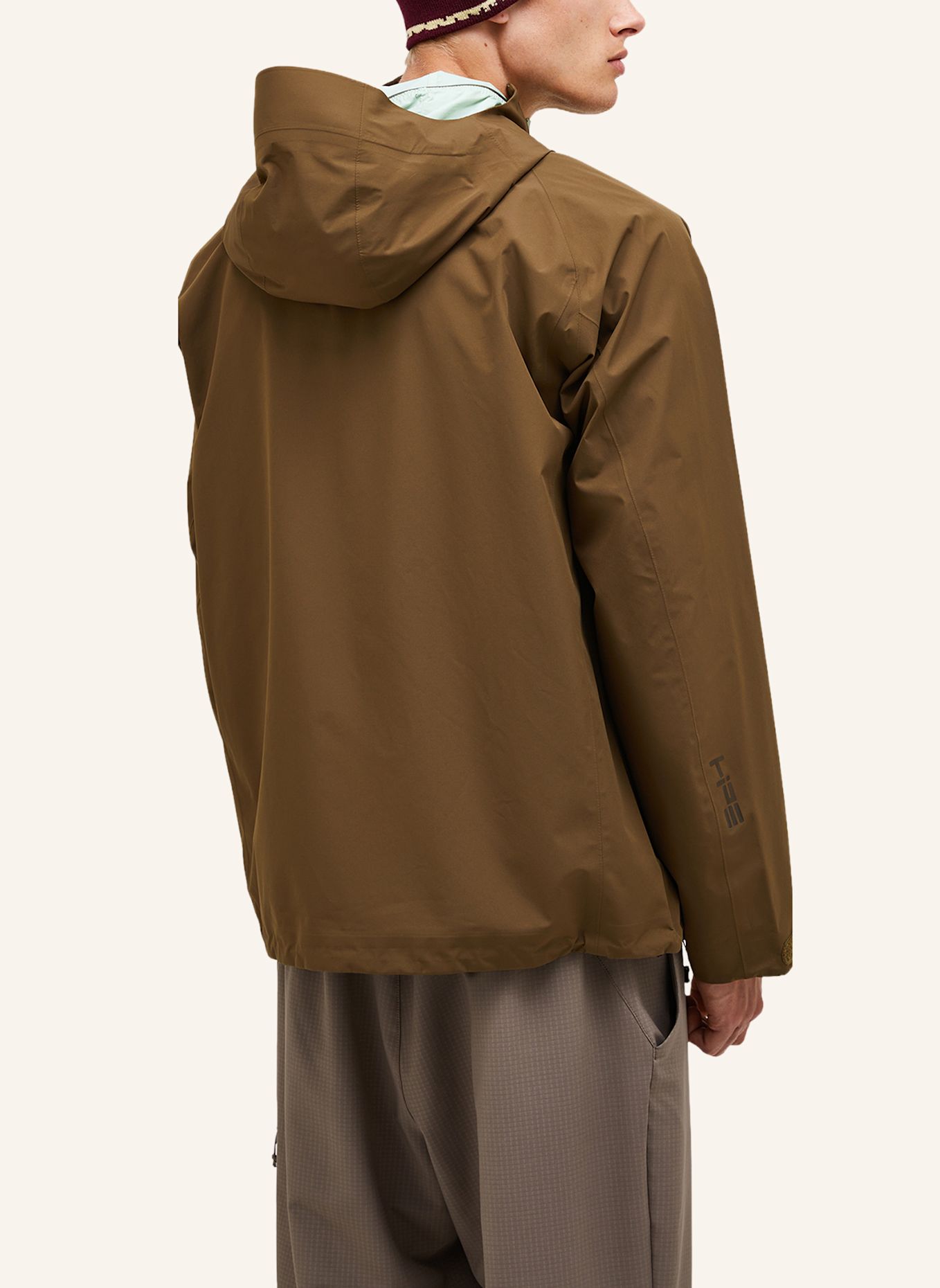 Peak Performance M Treeline Hipe® 2.5L  Shell Jacket Regenjacke: KHAKI