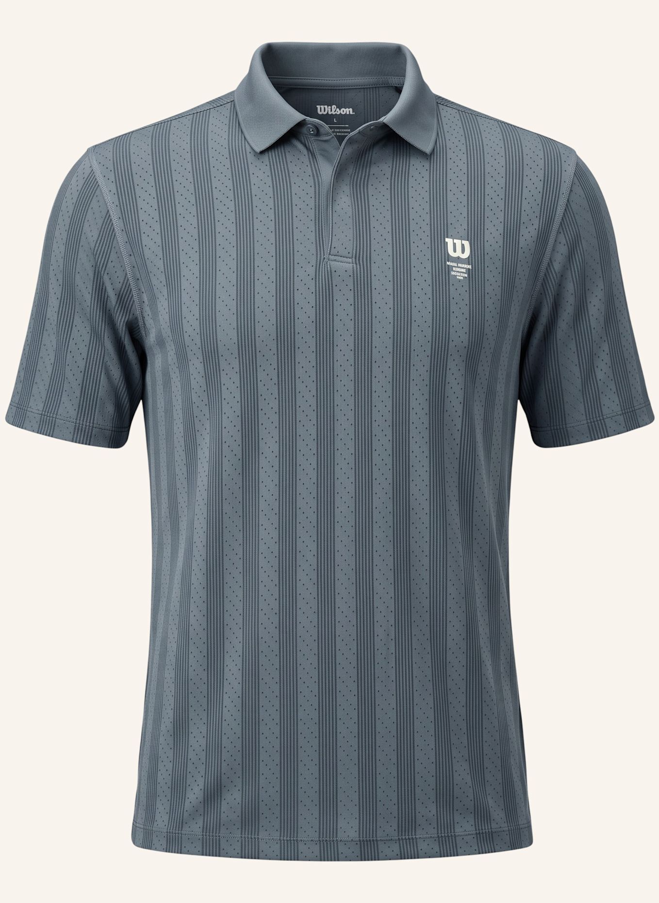 Wilson Poloshirt M GAME POINT SEAMLESS POLO: HELLGRAU
