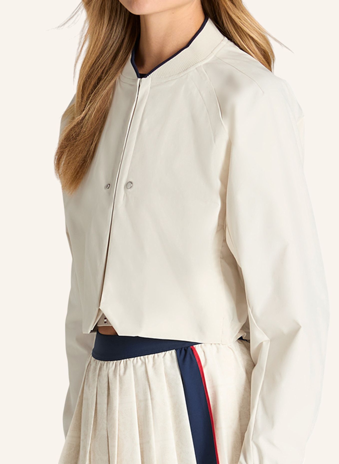Wilson Sportjacke W HIKARI JACKET: BEIGE / WEISS