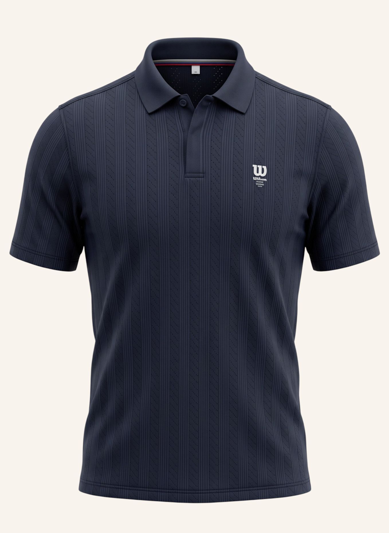 Wilson Shirt M GAME POINT SEAMLESS POLO: BLAU