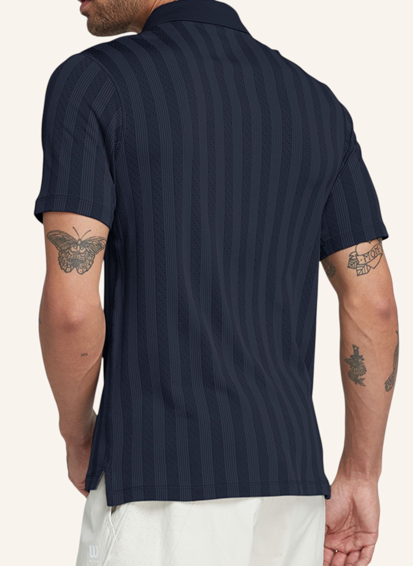 Wilson Shirt M GAME POINT SEAMLESS POLO: BLAU