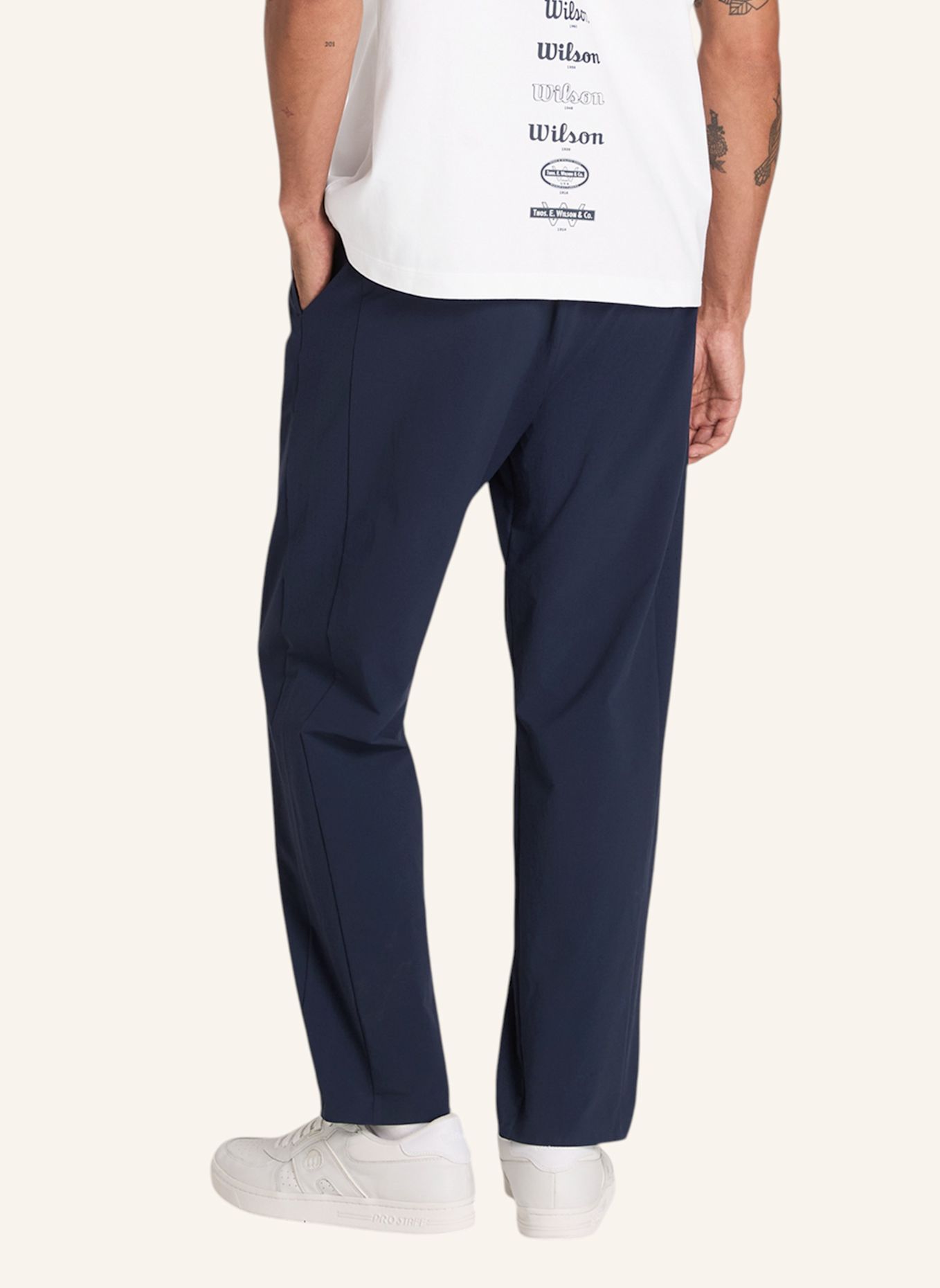 Wilson Sportshorts M TIEBREAKER PLEATED PANT: DUNKELBLAU