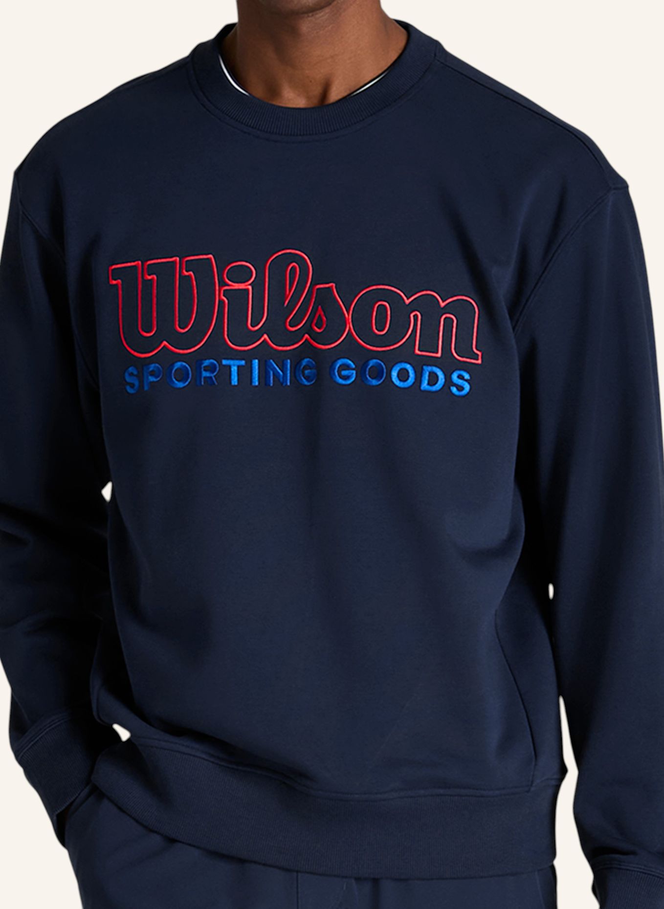 Wilson Sweatshirtpullover M PLAYSTATE CREW SWEATSHIRT: ROT / BLAU