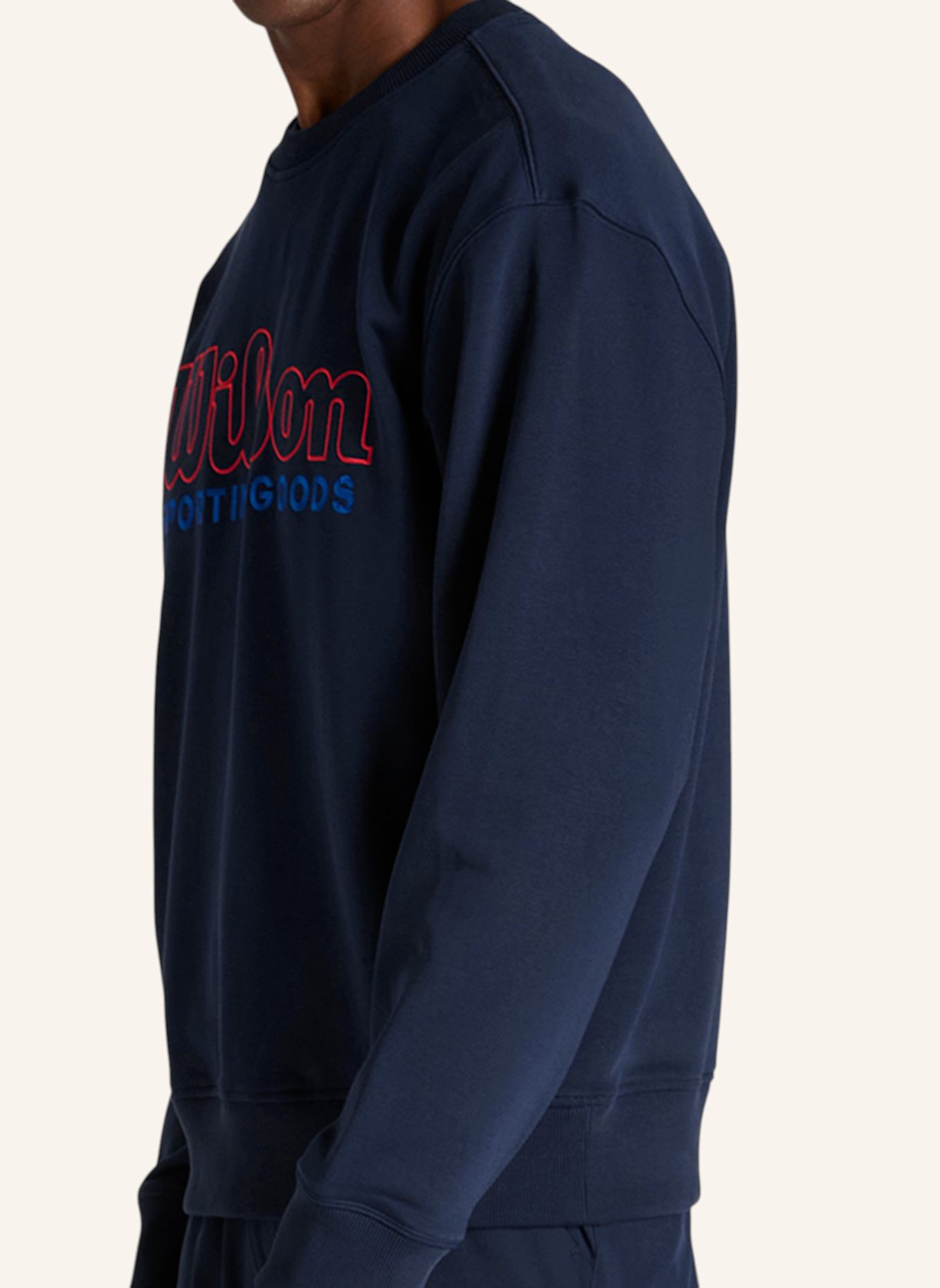 Wilson Sweatshirtpullover M PLAYSTATE CREW SWEATSHIRT: ROT / BLAU