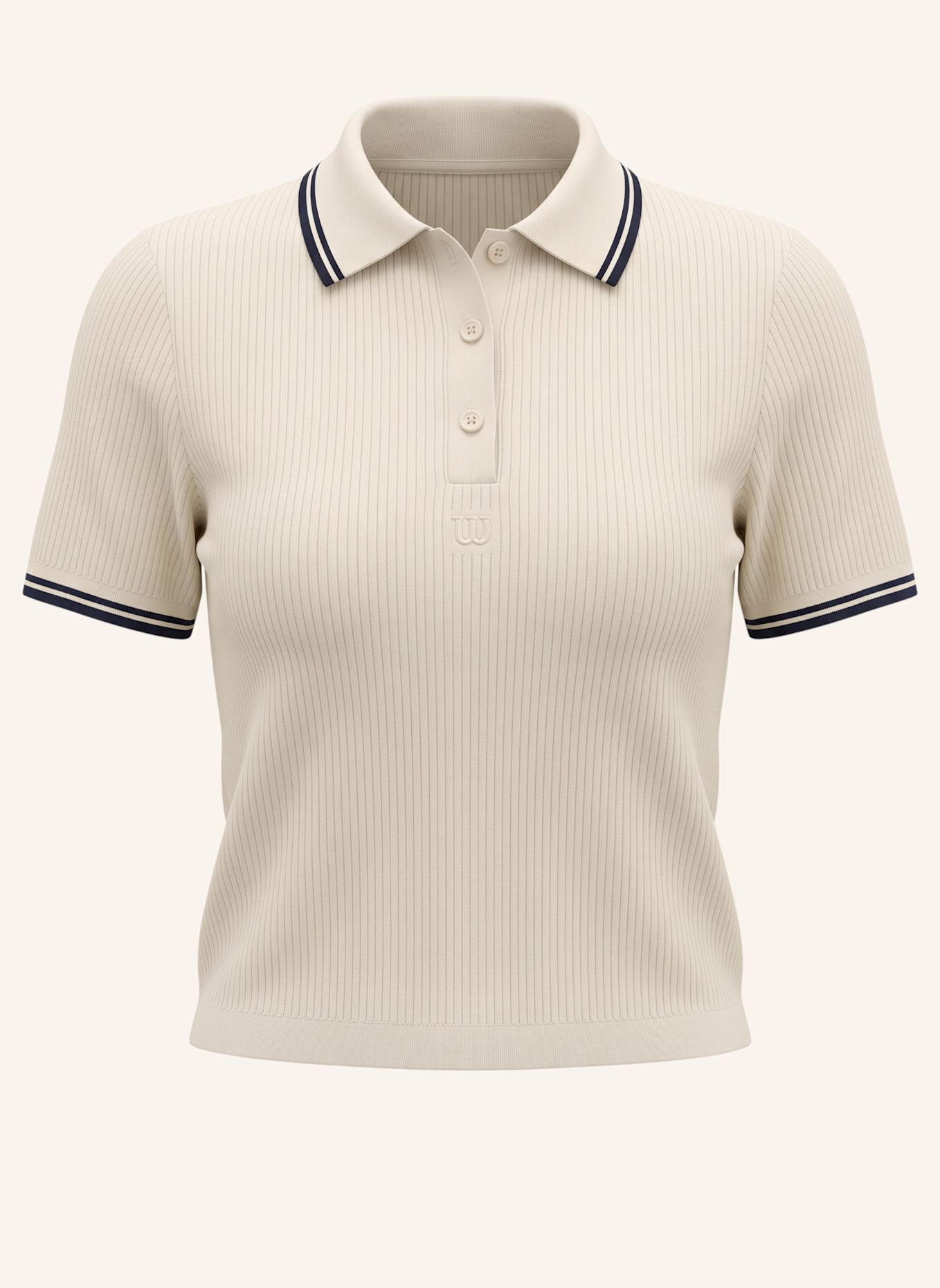 Wilson Poloshirt W ASTOR RIB POLO: WEISS