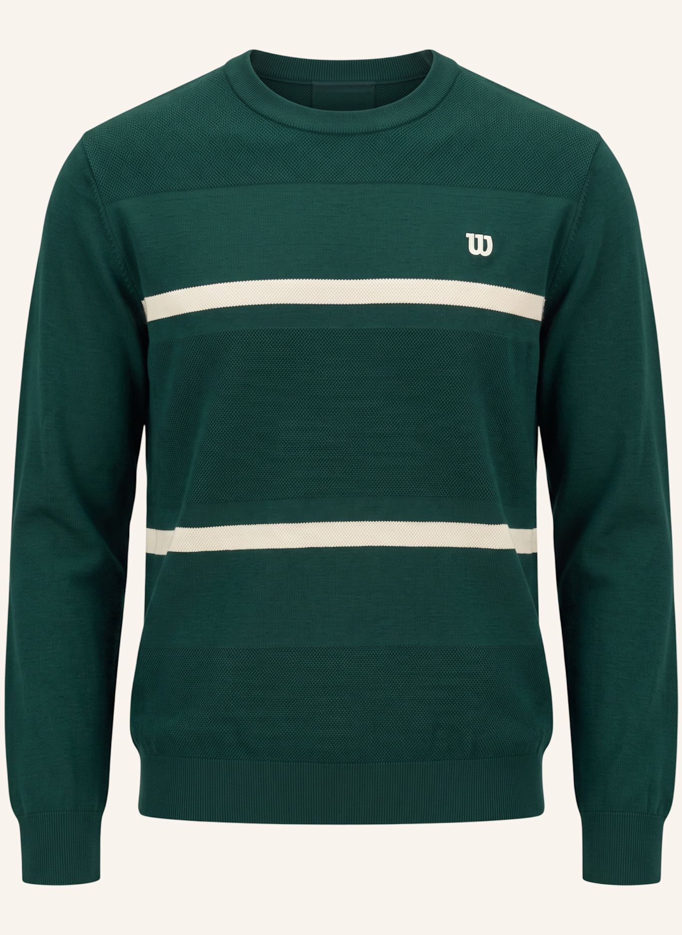 Wilson Sweatshirtpullover M LAFAYETTE PIQUE KNIT CREW: GRÜN