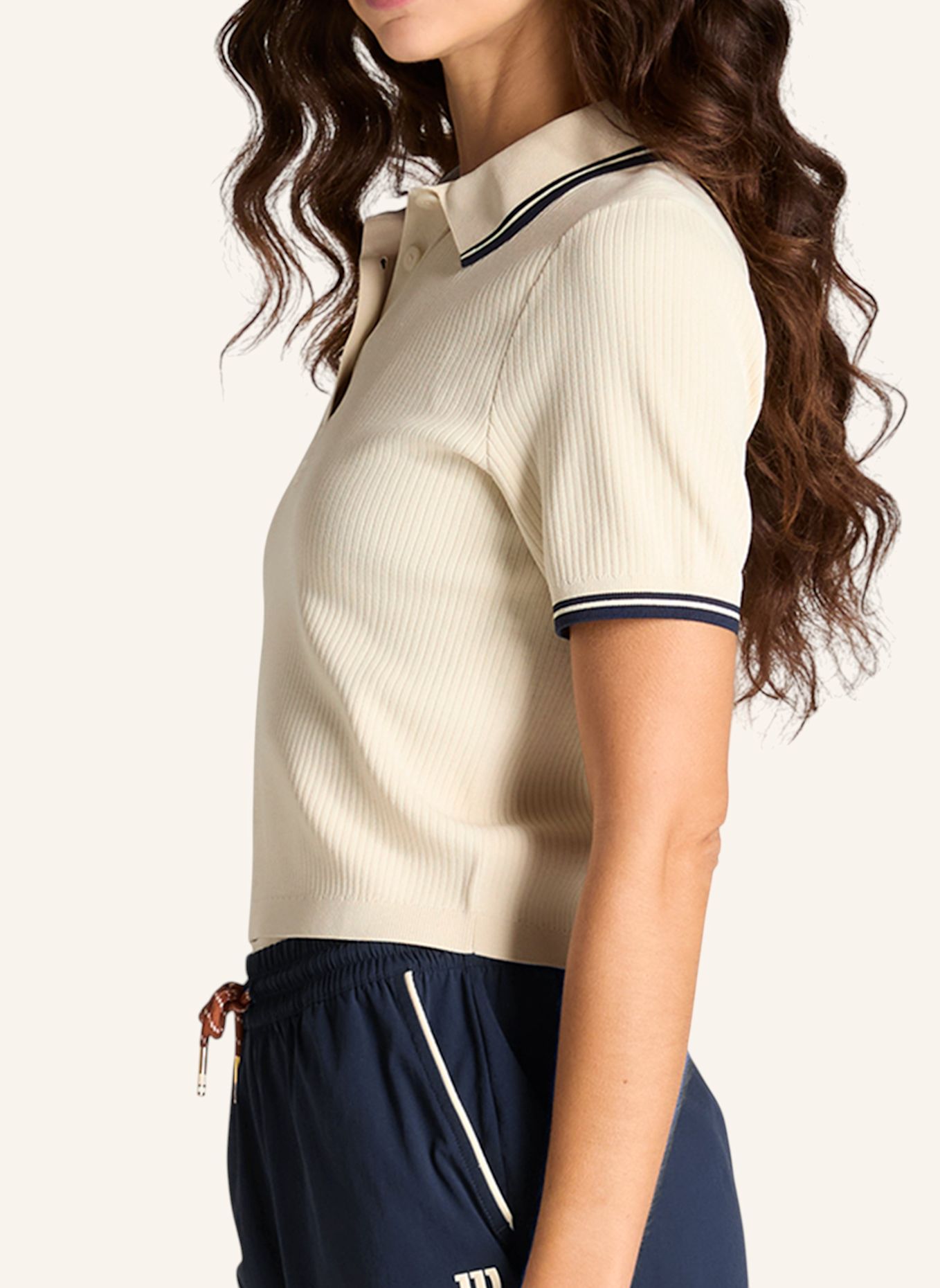 Wilson Poloshirt W ASTOR RIB POLO: WEISS
