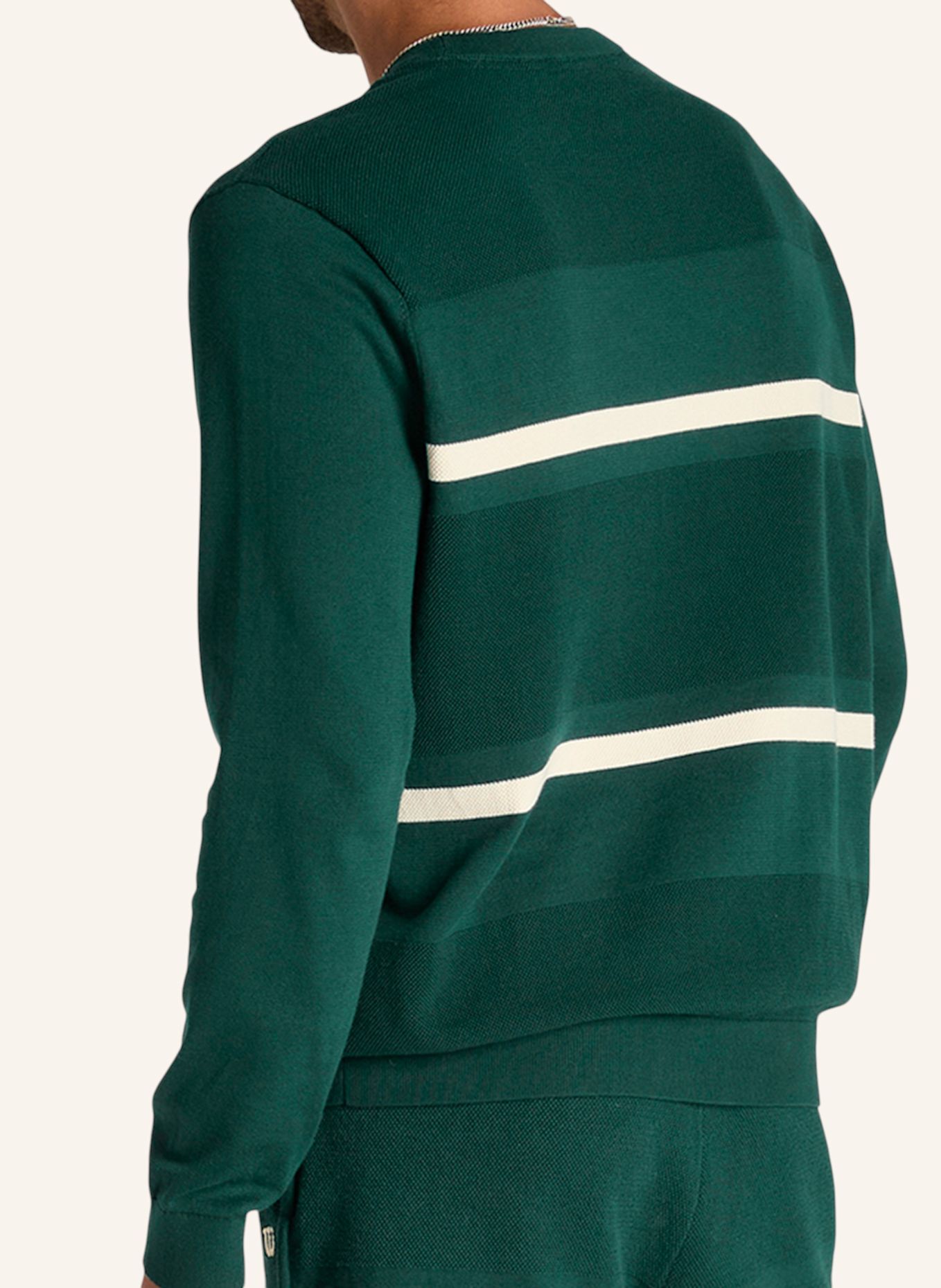 Wilson Sweatshirtpullover M LAFAYETTE PIQUE KNIT CREW: GRÜN