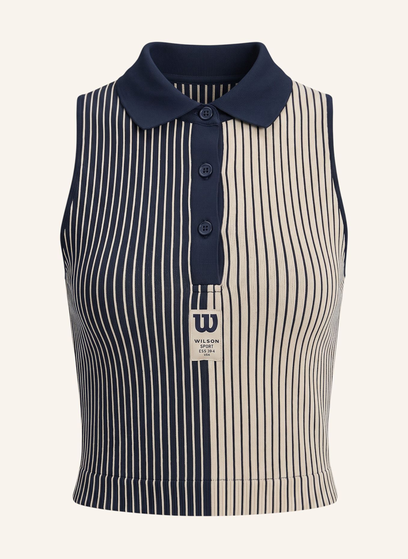 Wilson Tanktop W TOPSPIN SEAMLESS POLO SE 2.0: BLAU