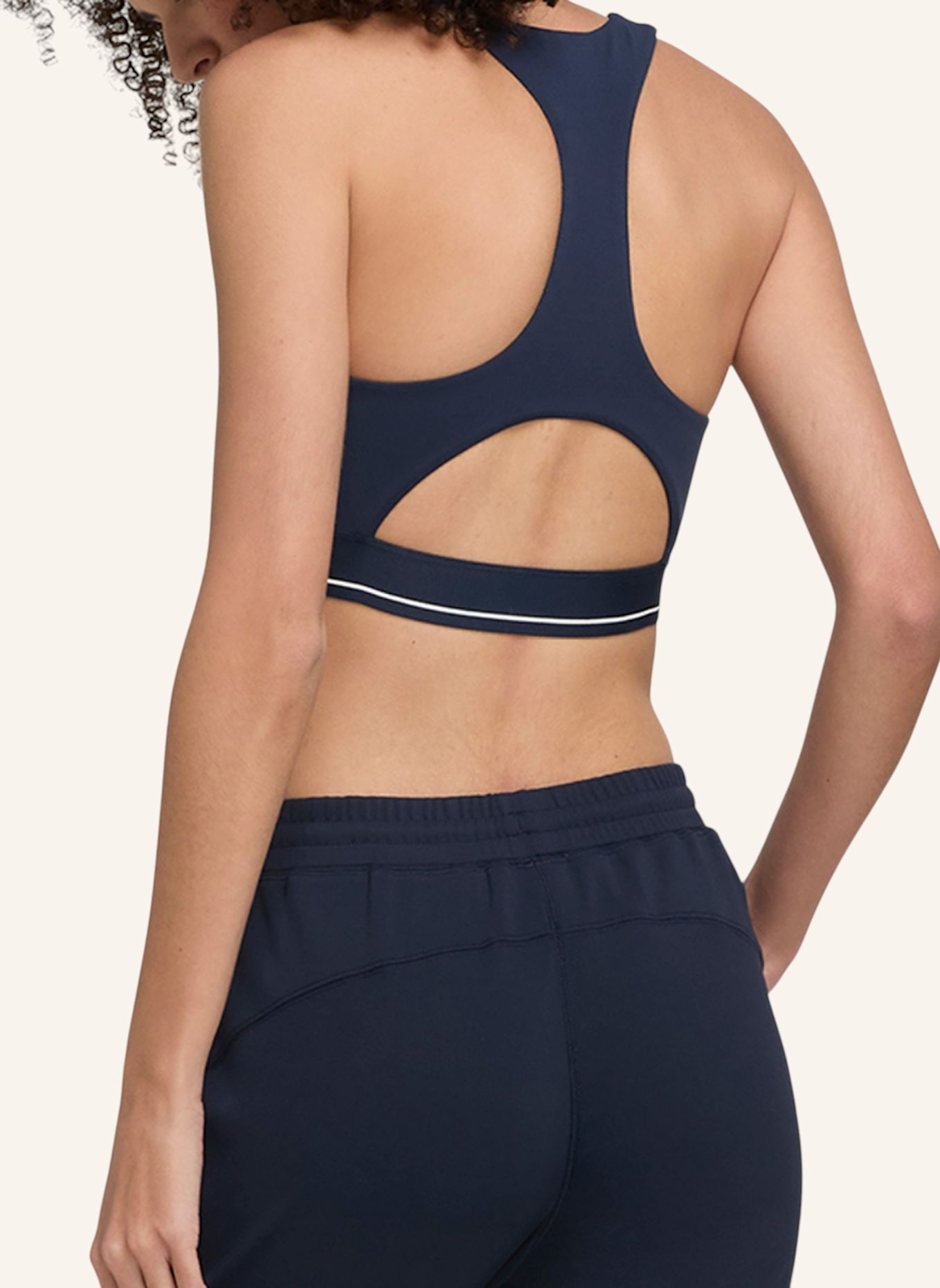 Wilson Top W DOUBLES RACERBACK BRA: BLAU